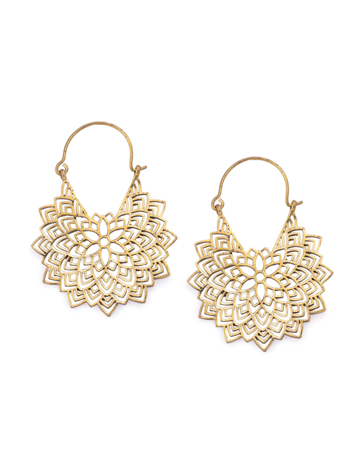Party Wear Chandbaalis Earrings - Statement Gold-Plated Brass Earrings By Studio One Love