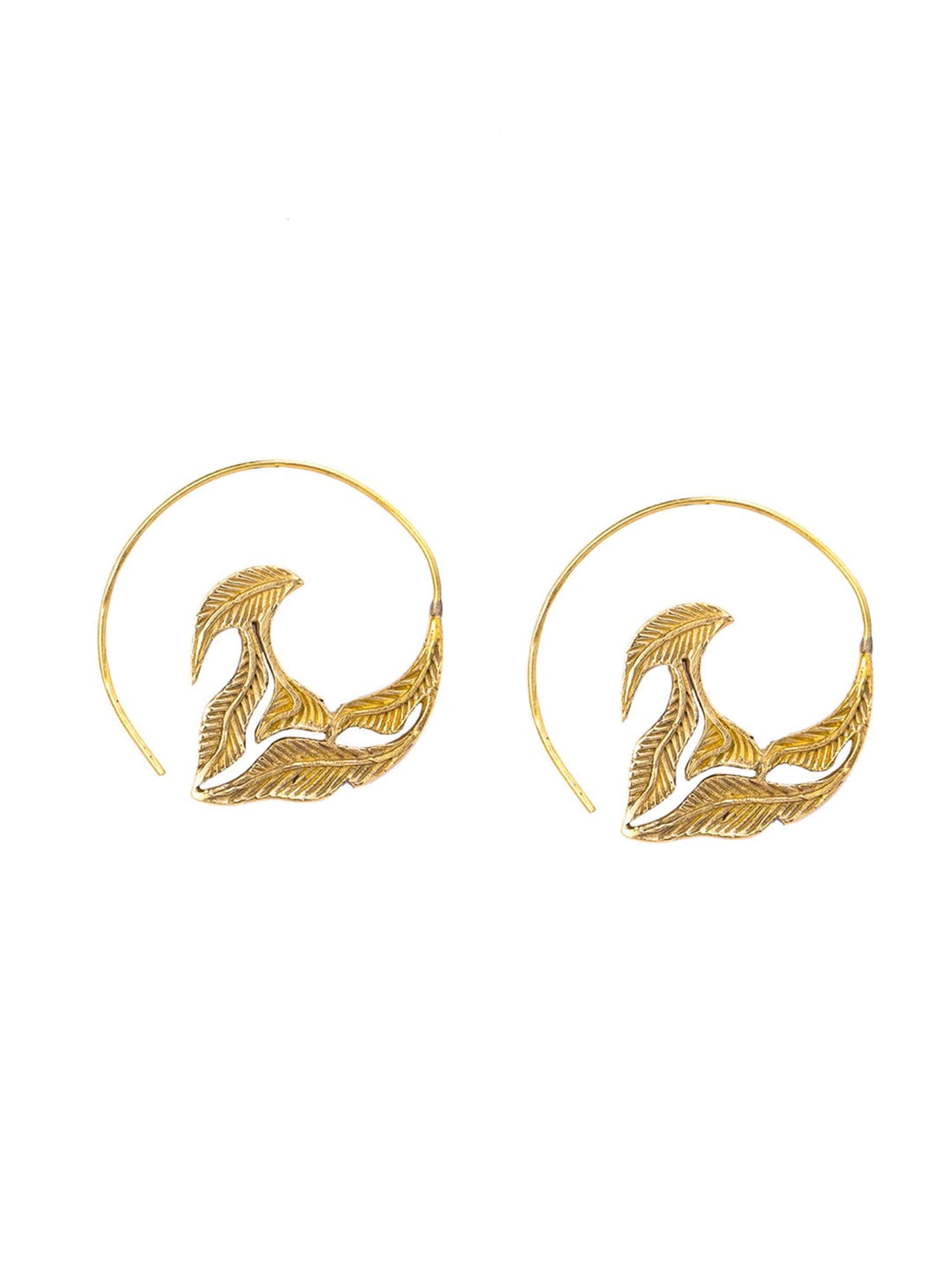 Party Wear Hoops Earrings - Fiesta Frenzy Gold and Silver-Plated Brass Earrings By Studio One Love