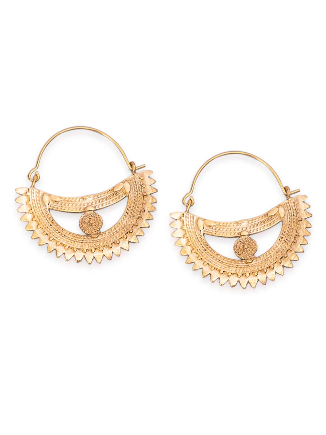 Festive Wear Chandbaalis Earrings - Traditional Gold-Plated Brass Earrings By Studio One Love