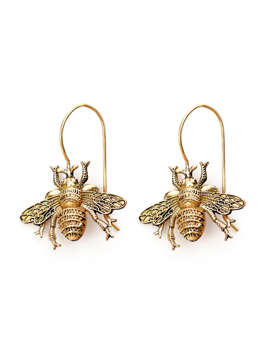 Party Wear Drops & Danglers Earrings - Western Gold-Plated Brass Earrings By Studio One Love