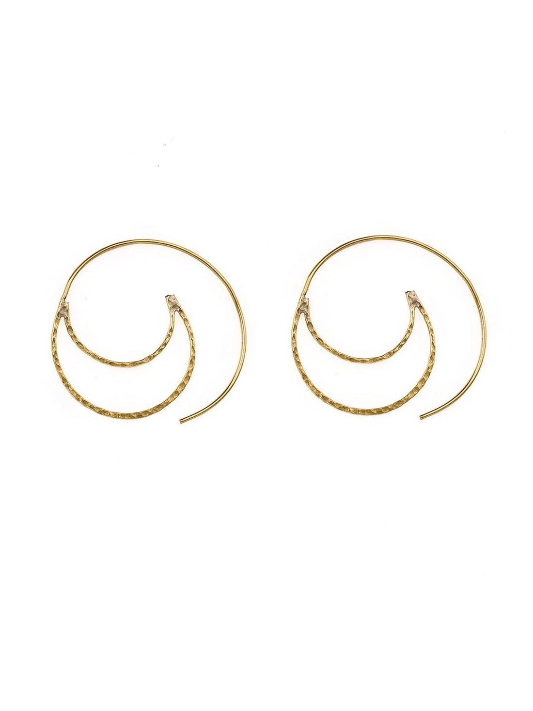 Daily Wear Hoops Earrings - Minimal Gold and Silver-Plated Brass Earrings By Studio One Love