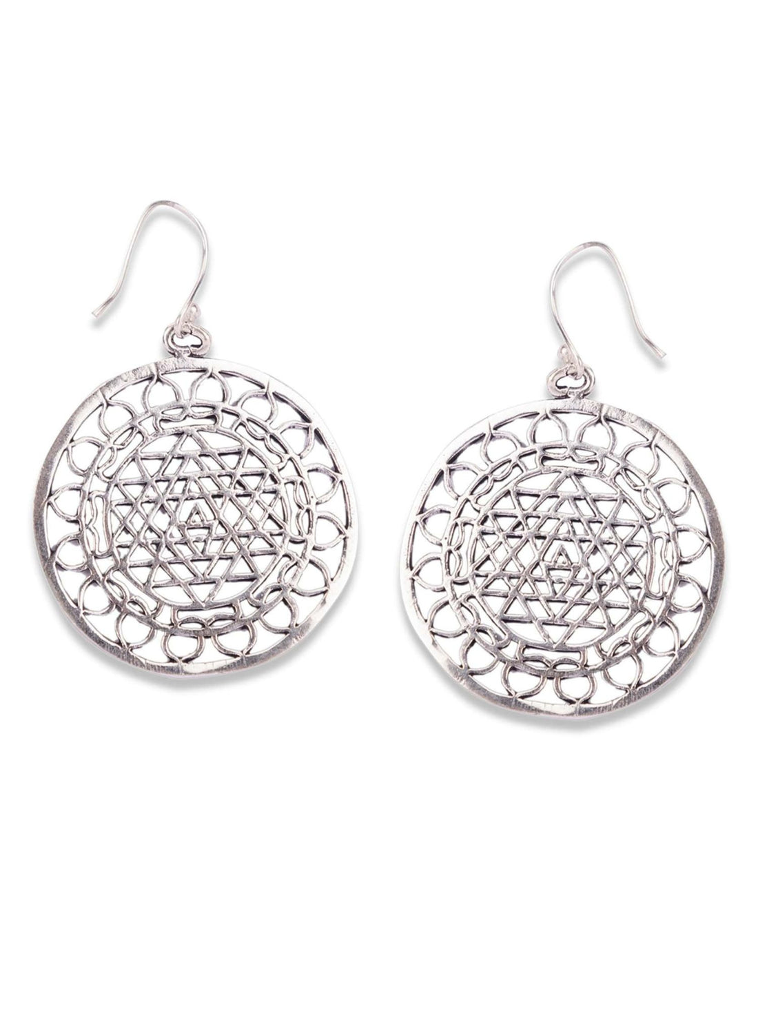 Daily Wear Drops and Danglers Earrings - Western Silver-Plated Brass Earrings By Studio One Love