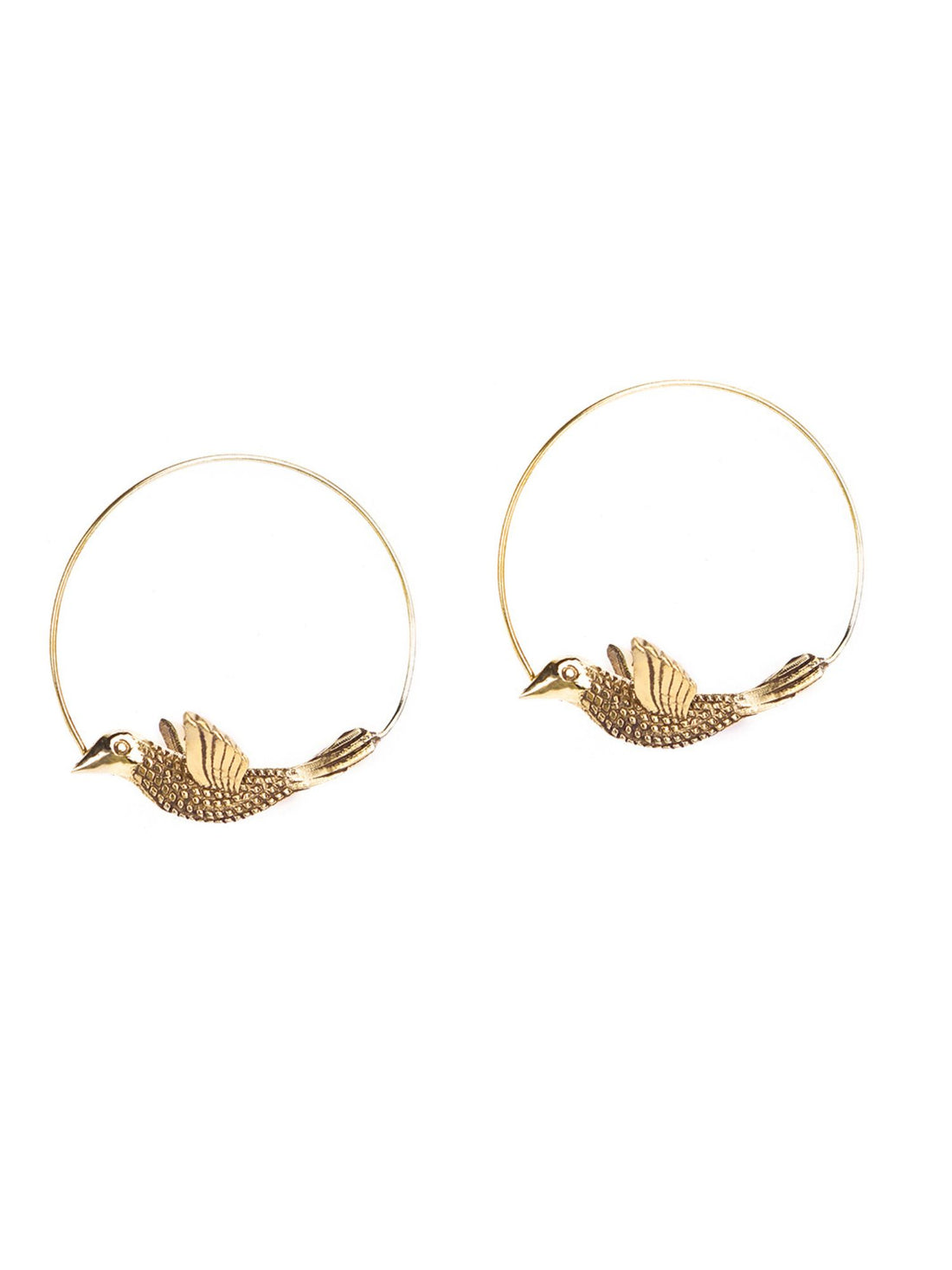 Party Wear Hoops Earrings - Statement Gold and Silver-Plated Brass Earrings By Studio One Love