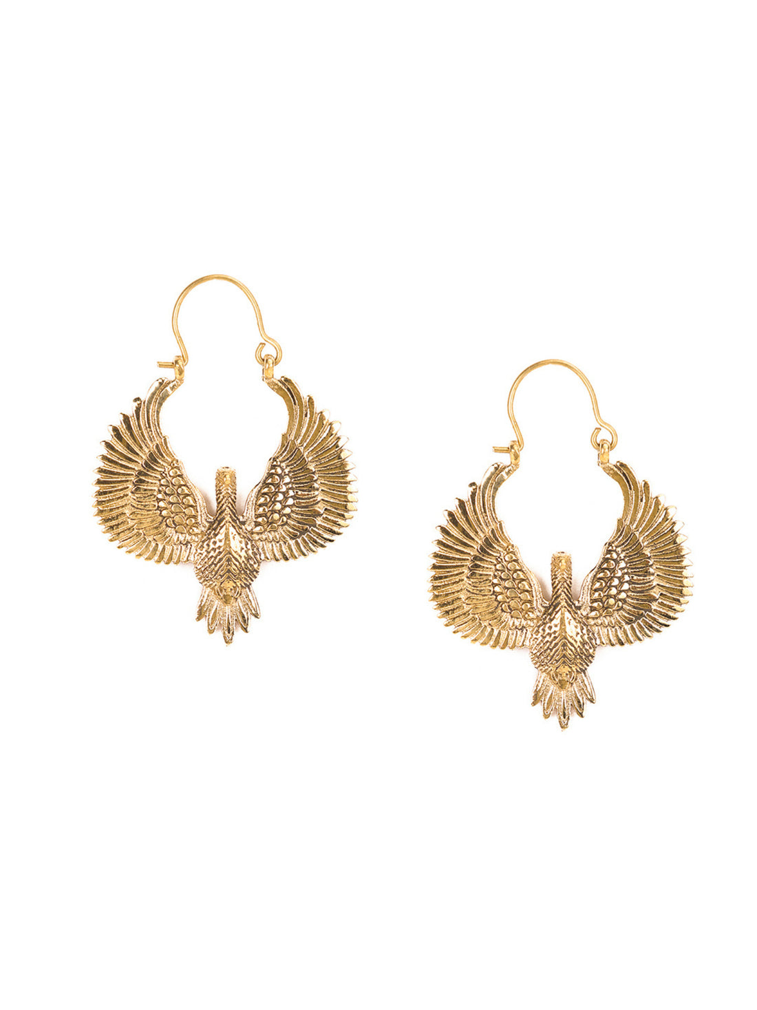 Party Wear Hoops Earrings - Western Gold and Silver-Plated Brass Earrings By Studio One Love