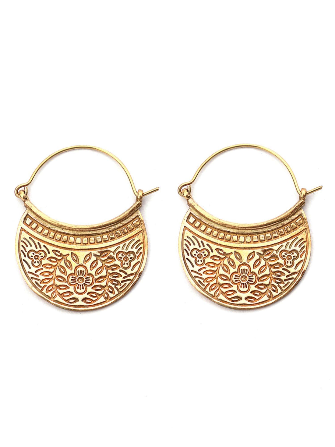 Festive Wear Chandbalis Earrings - Traditional Gold-Plated Brass Earrings By Studio One Love