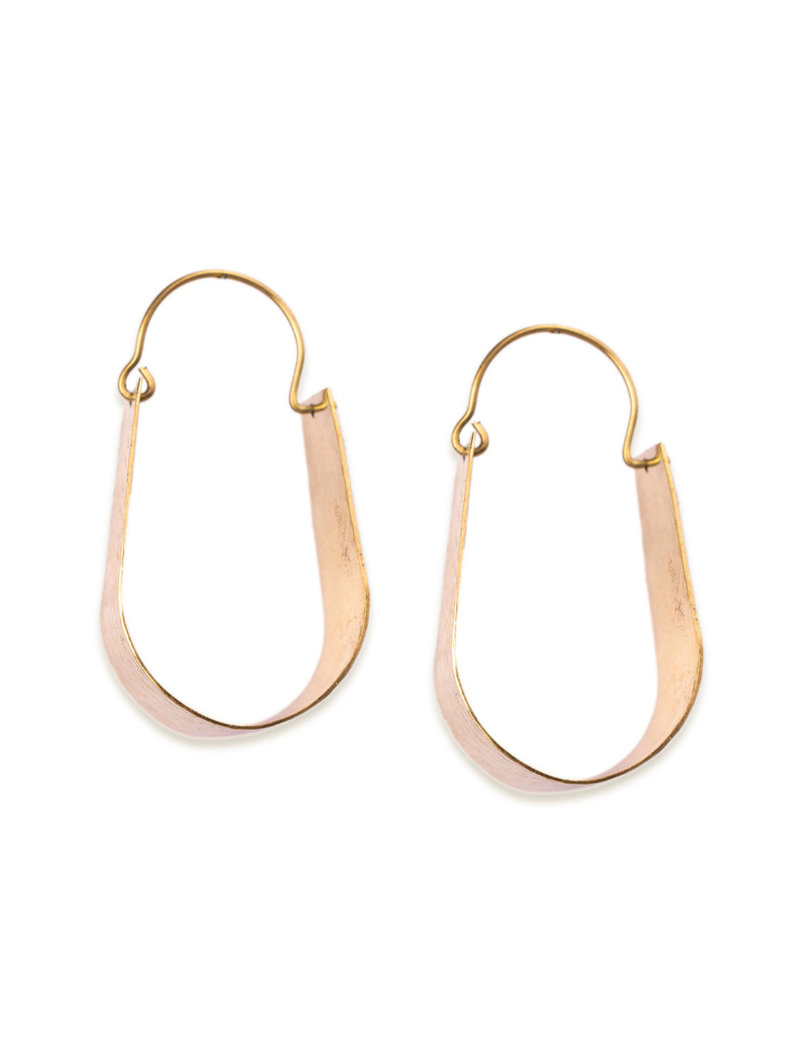 Work Wear Drops & Danglers Earrings - Traditional Gold-Plated Brass Earrings By Studio One Love