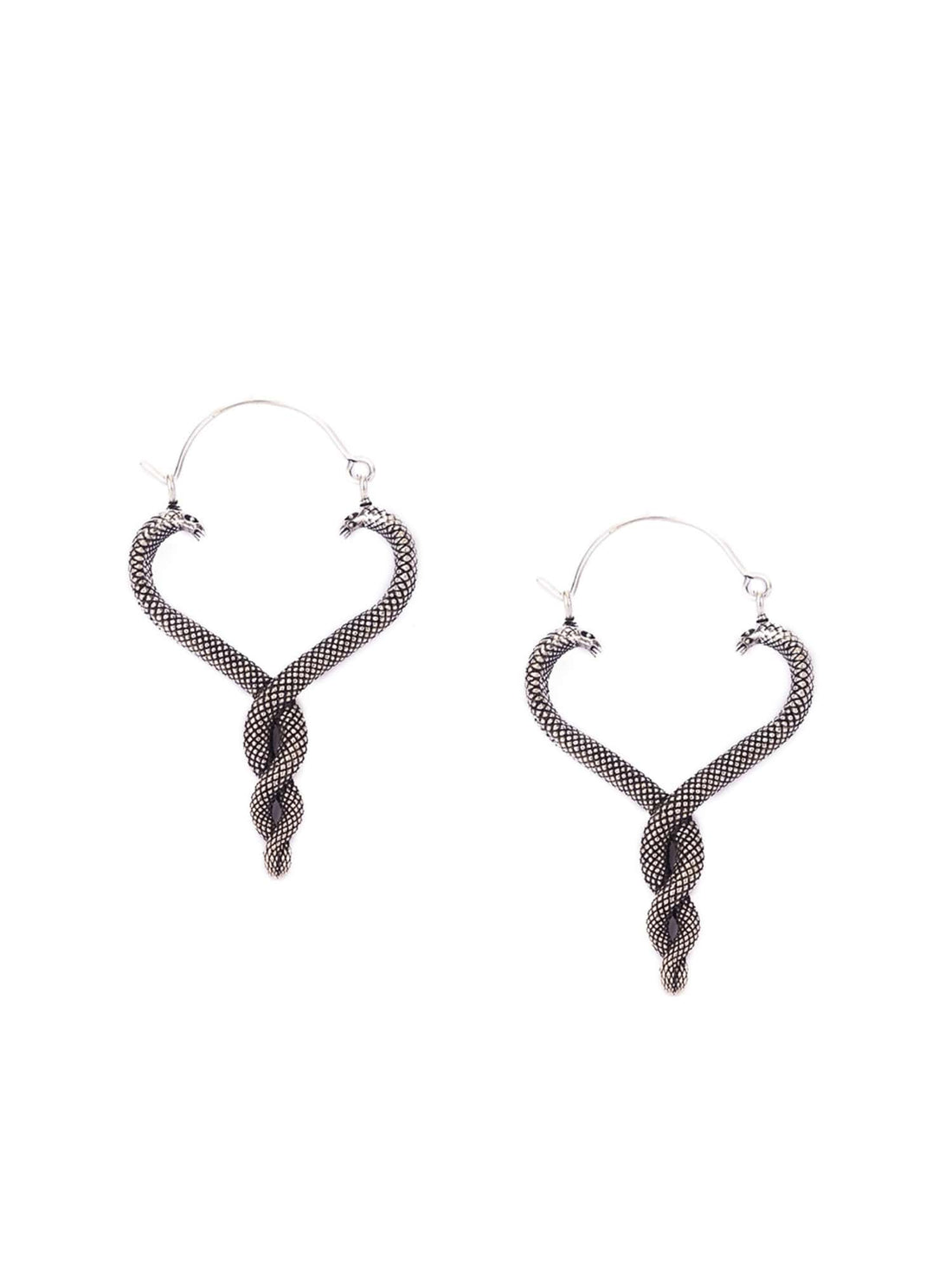 Party Wear Hoops Earrings - Western Silver-Plated Brass Earrings By Studio One Love