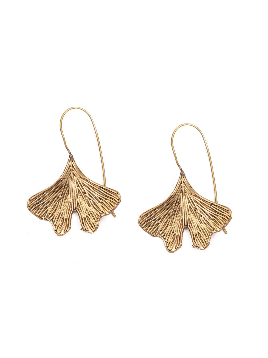 Work Wear Drops & Danglers Earrings - Serene Butterfly Gold and Silver-Plated Brass Earrings By Studio One Love