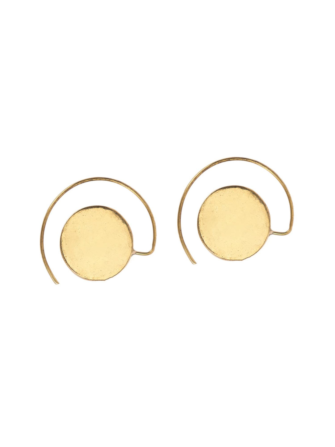 Daily Wear Hoops Earrings - Minimal Gold and Silver-Plated Brass Earrings By Studio One Love