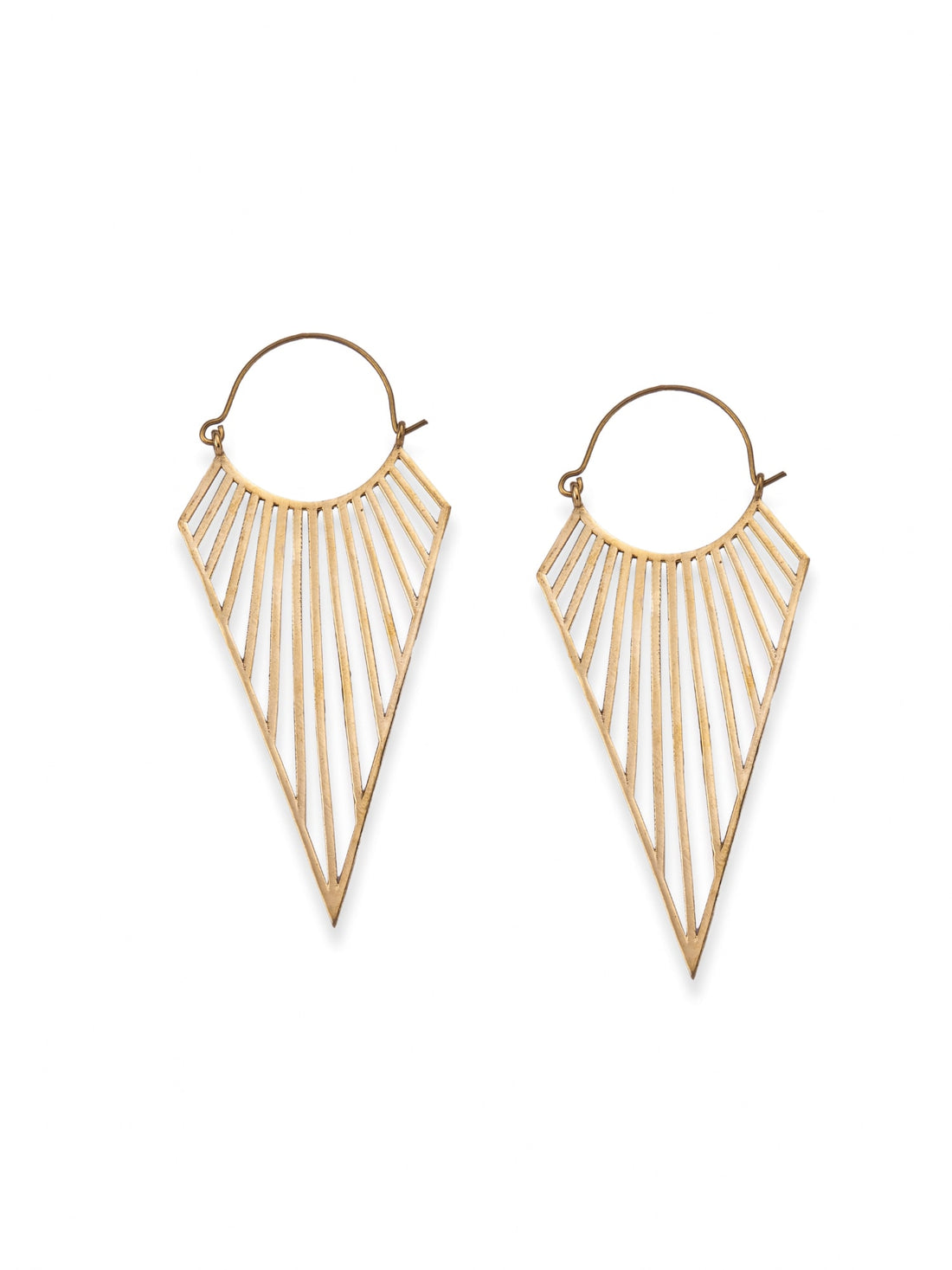 Party Wear Hoops Earrings - Urban Glamour Gold-Plated Brass Earrings By Studio One Love