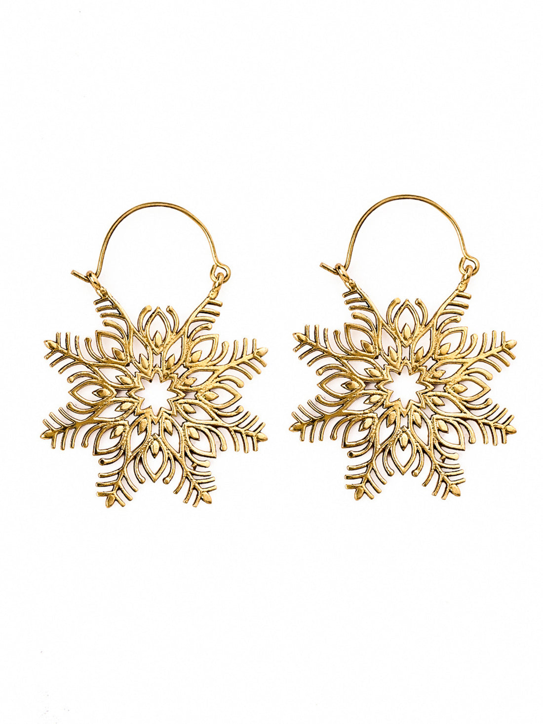 Festive Wear Hoops Earrings - Traditional Gold and Silver-Plated Brass Earrings By Studio One Love