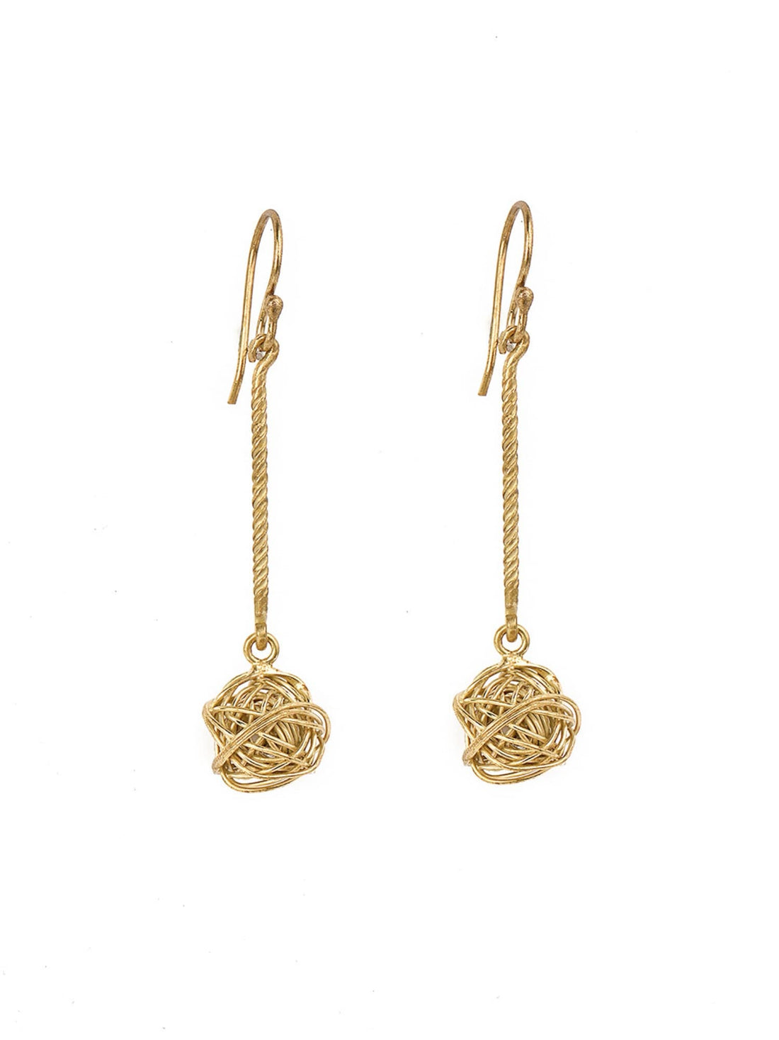 Daily Wear Drops and Danglers Earrings - Minimal Gold and Silver-Plated Brass Earrings By Studio One Love