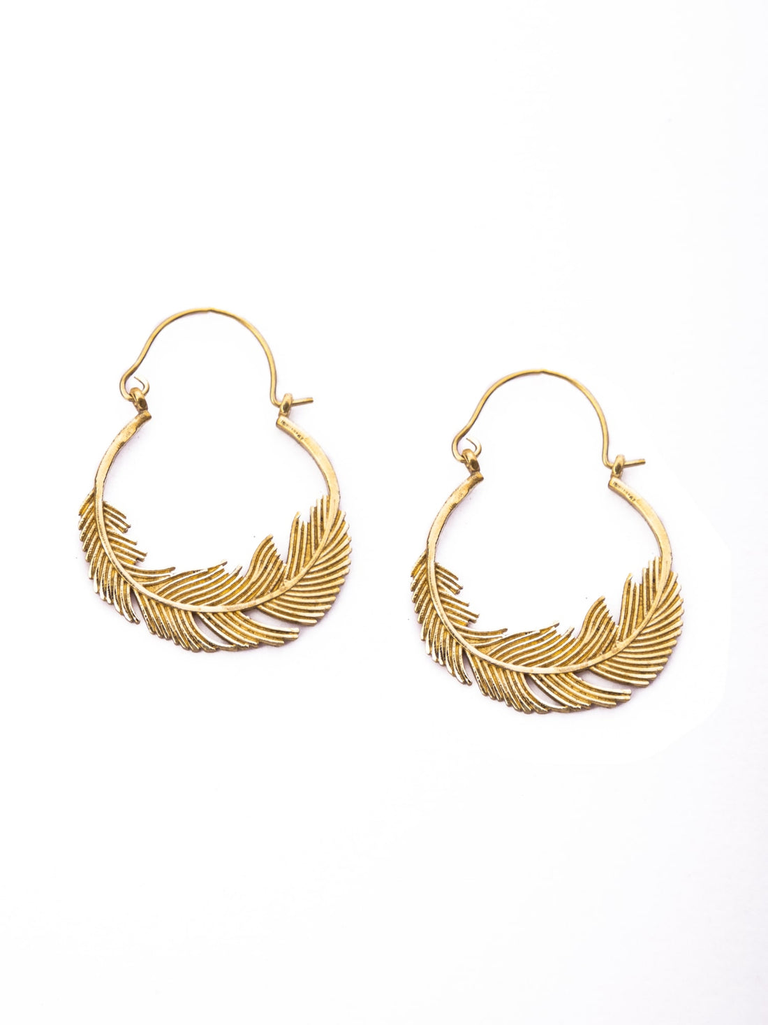 Daily Wear Hoops Earrings - Western Gold-Plated Brass Earrings By Studio One Love