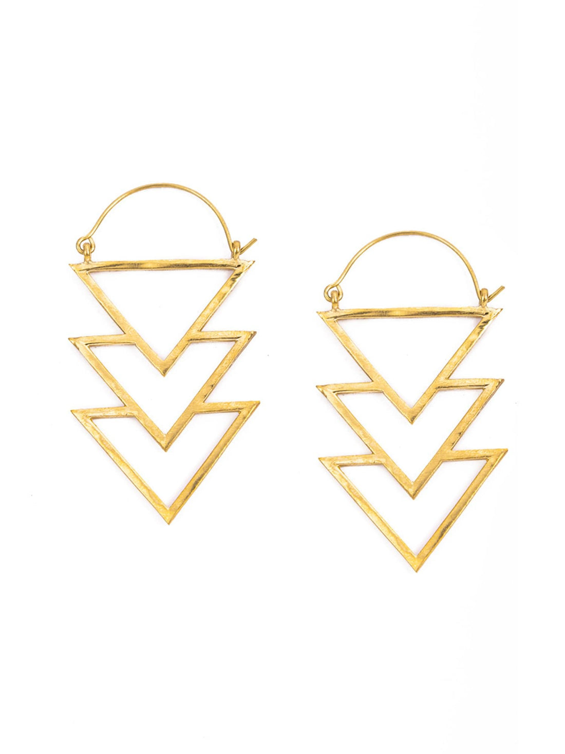 Party Wear Hoop Earrings - Statement Gold and Silver-Plated Brass Earrings By Studio One Love