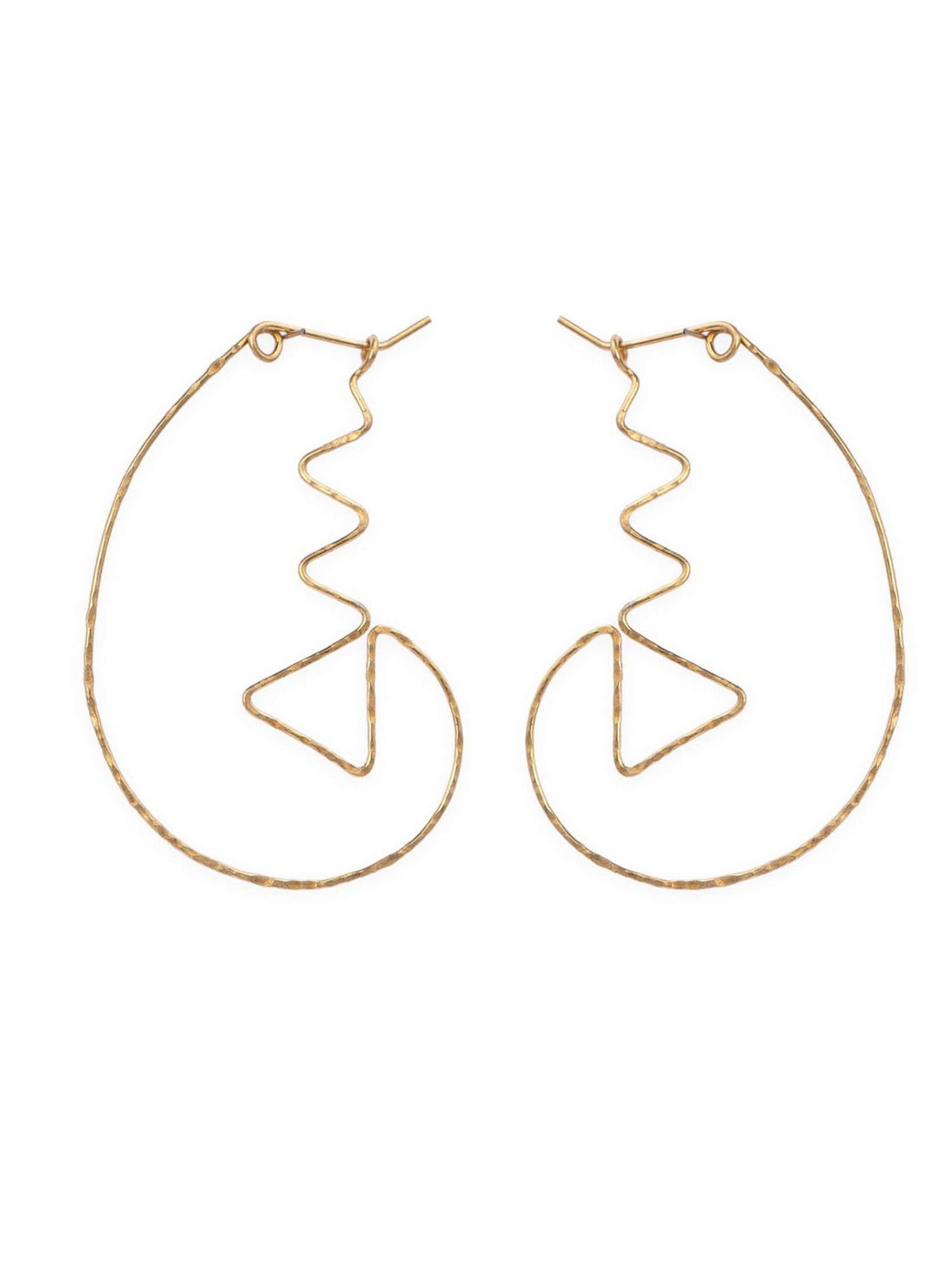 Daily Wear Hoops Earrings - Minimal Gold and Silver-Plated Brass Earrings By Studio One Love