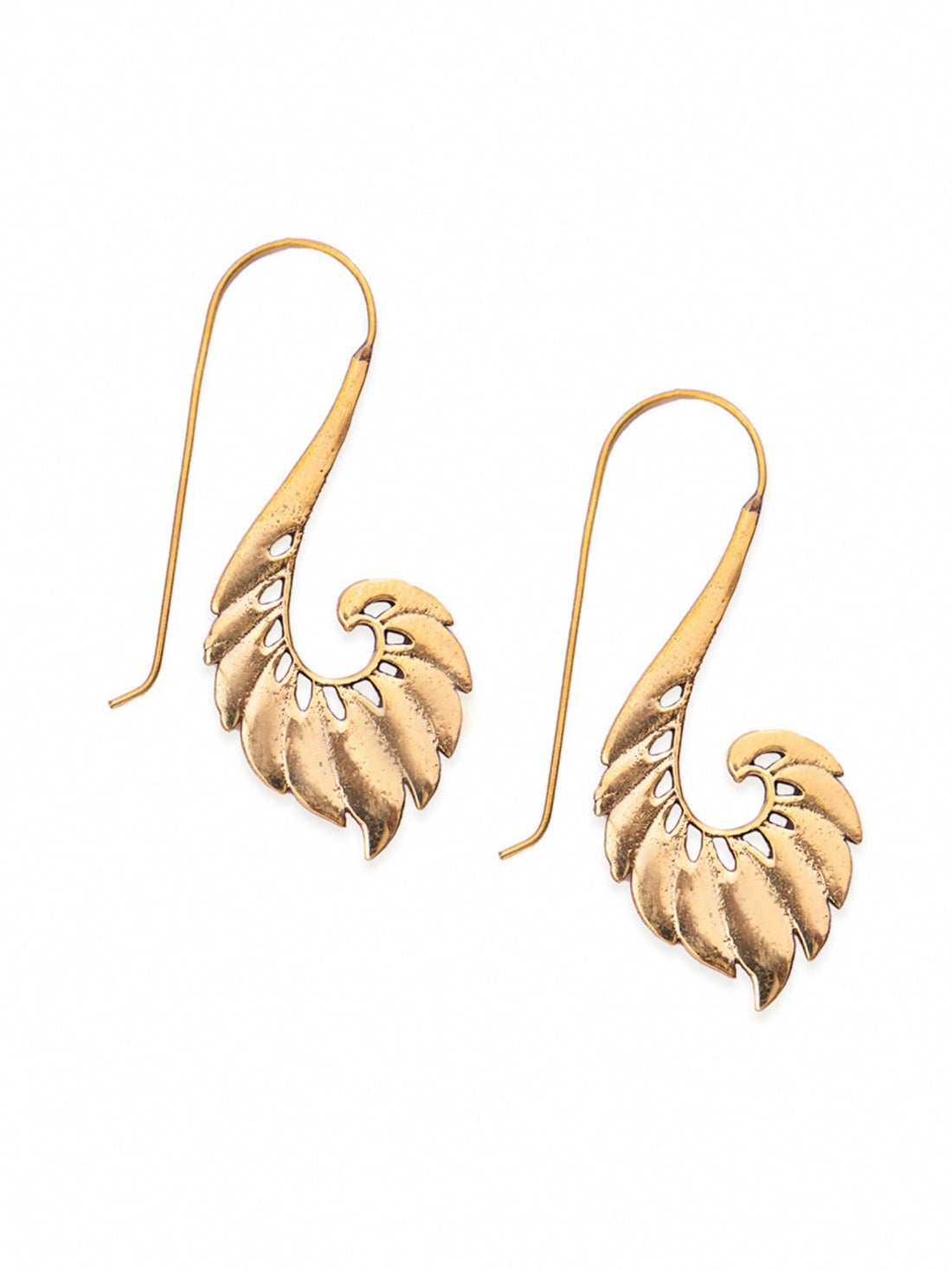 Party Wear Drops & Danglers Earrings - Western Gold-Plated Brass Earrings By Studio One Love