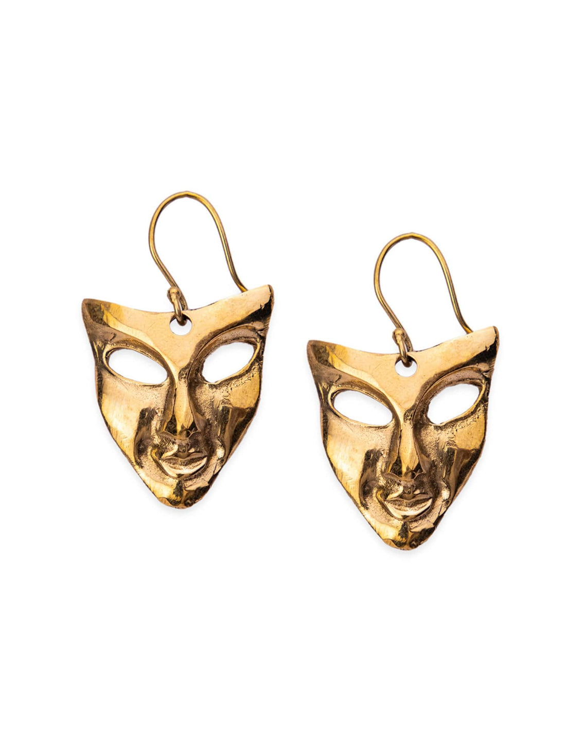 Party Wear Drops & Danglers Earrings - Western Gold-Plated Brass Earrings By Studio One Love