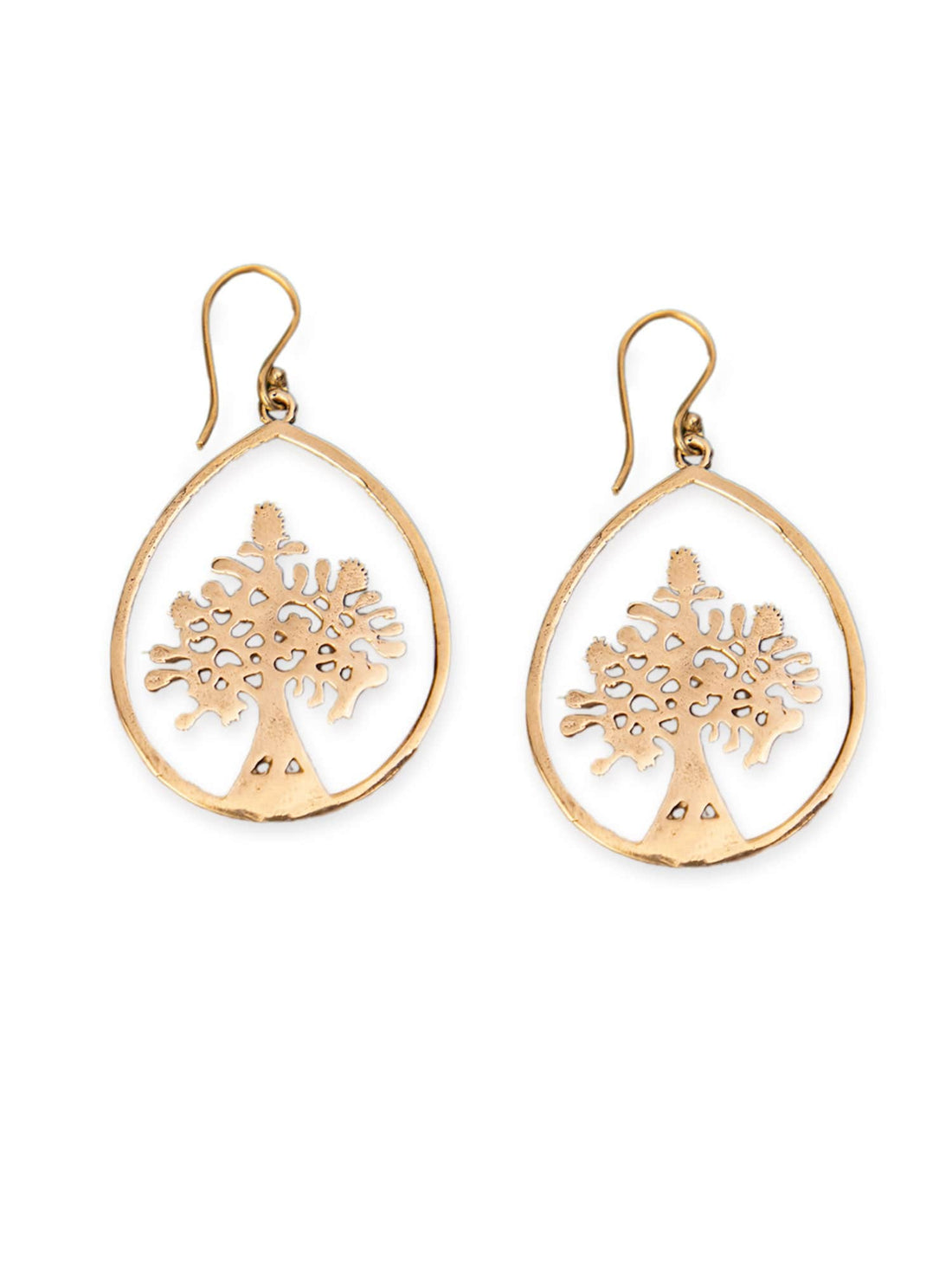 Daily Wear Drops & Danglers Earrings - Western Gold-Plated Brass Earrings By Studio One Love