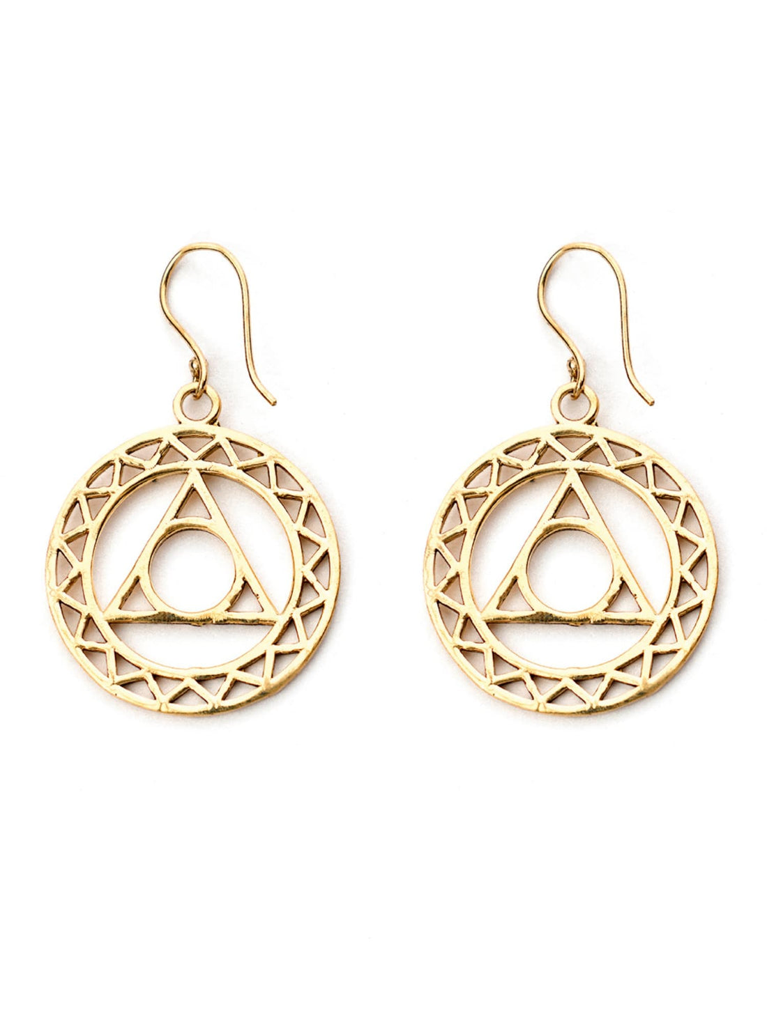 Daily Wear Drops & Danglers Earrings - Western Gold-Plated Brass Earrings By Studio One Love