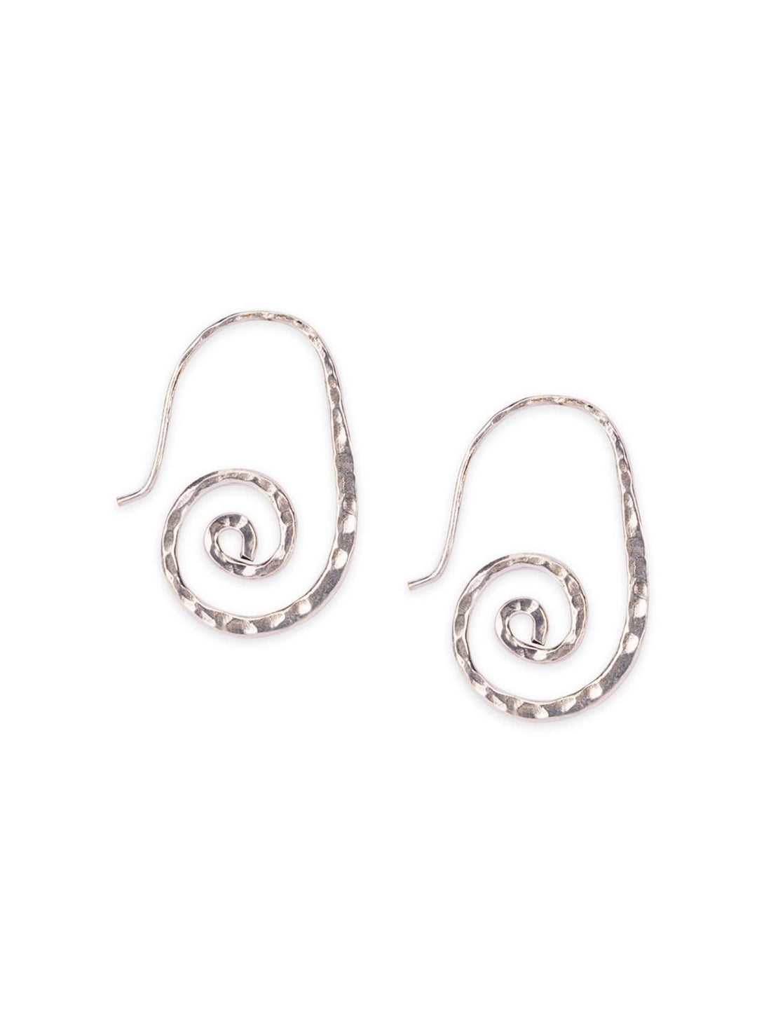 Daily Wear Drops & Danglers Earrings - Elegant Simplicity Silver-Plated Brass Earrings By Studio One Love