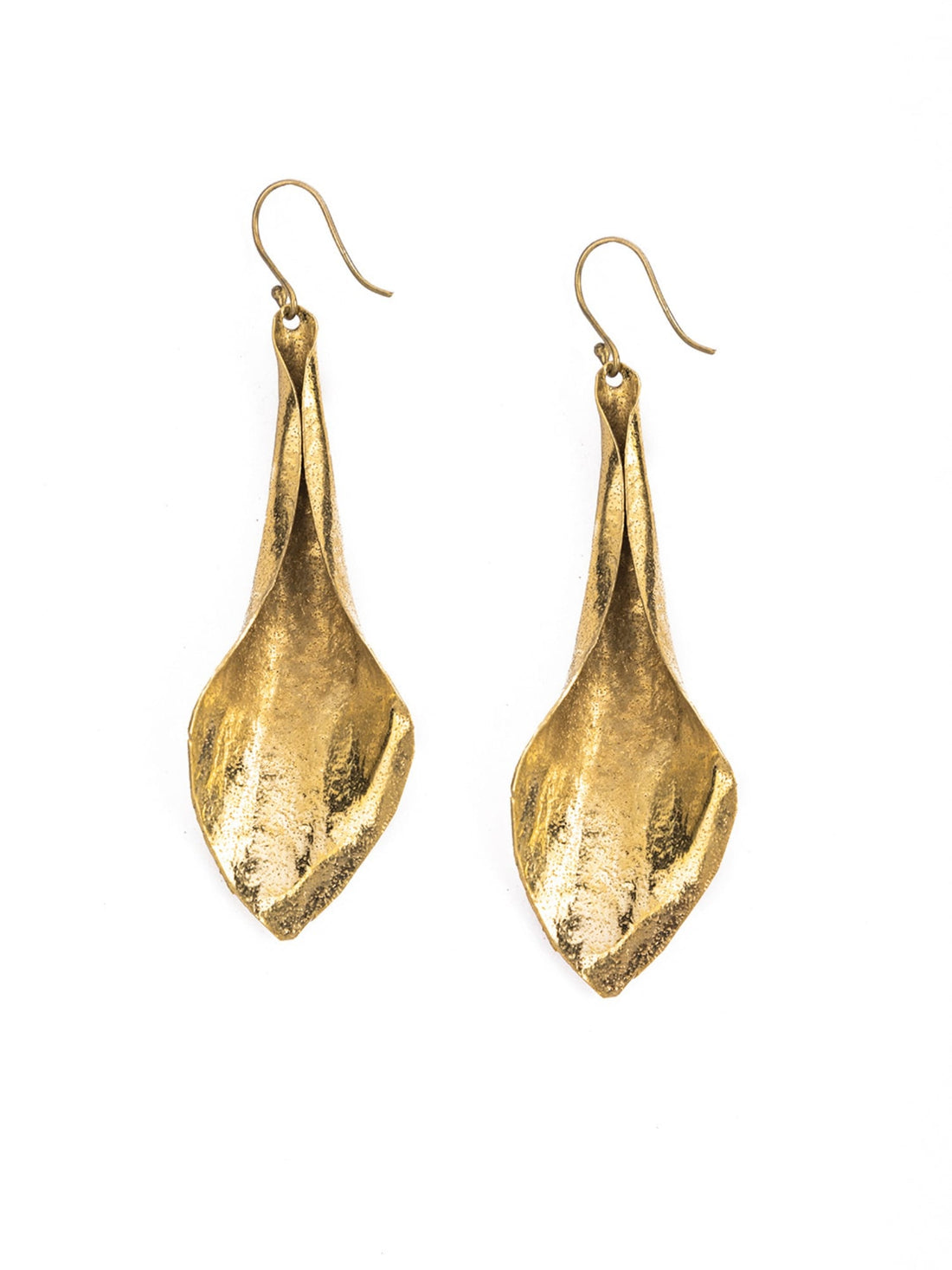 Daily Wear Drops and Danglers Earrings - Minimal Gold-Plated Brass Earrings By Studio One Love