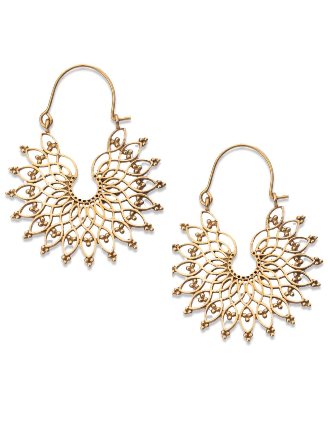 Festive Wear Chandbalis Earrings - Traditional Gold-Plated Brass Earrings By Studio One Love