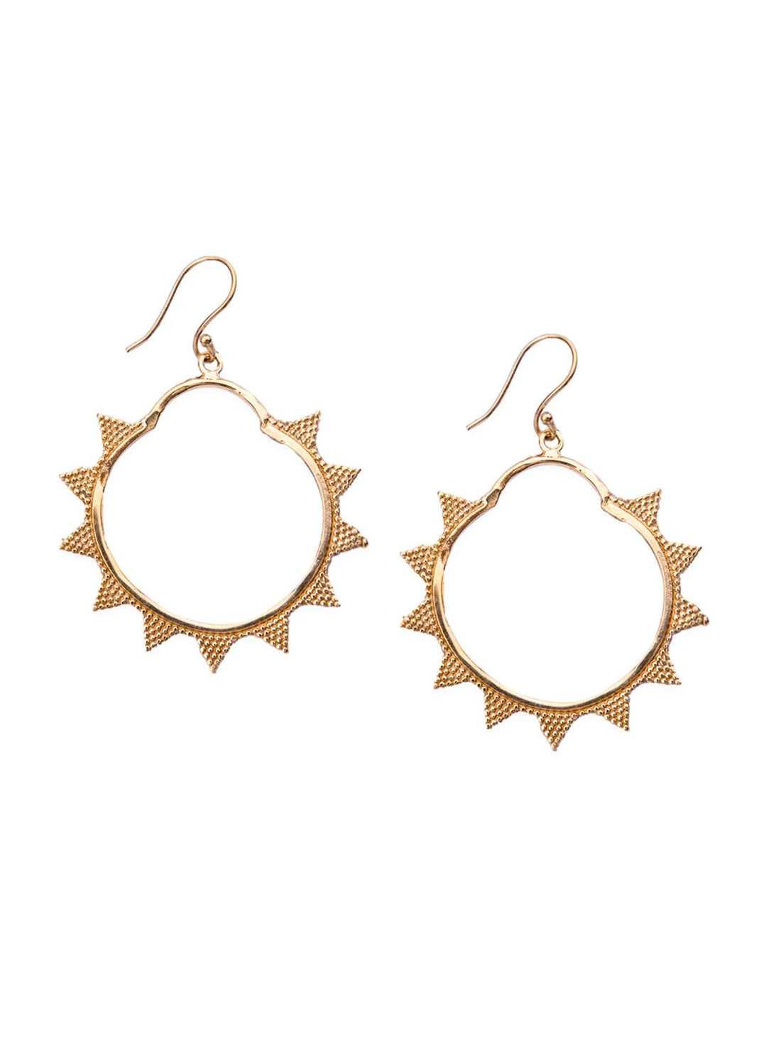 Daily Wear Drops & Danglers Earrings - Western Gold-Plated Brass Earrings By Studio One Love