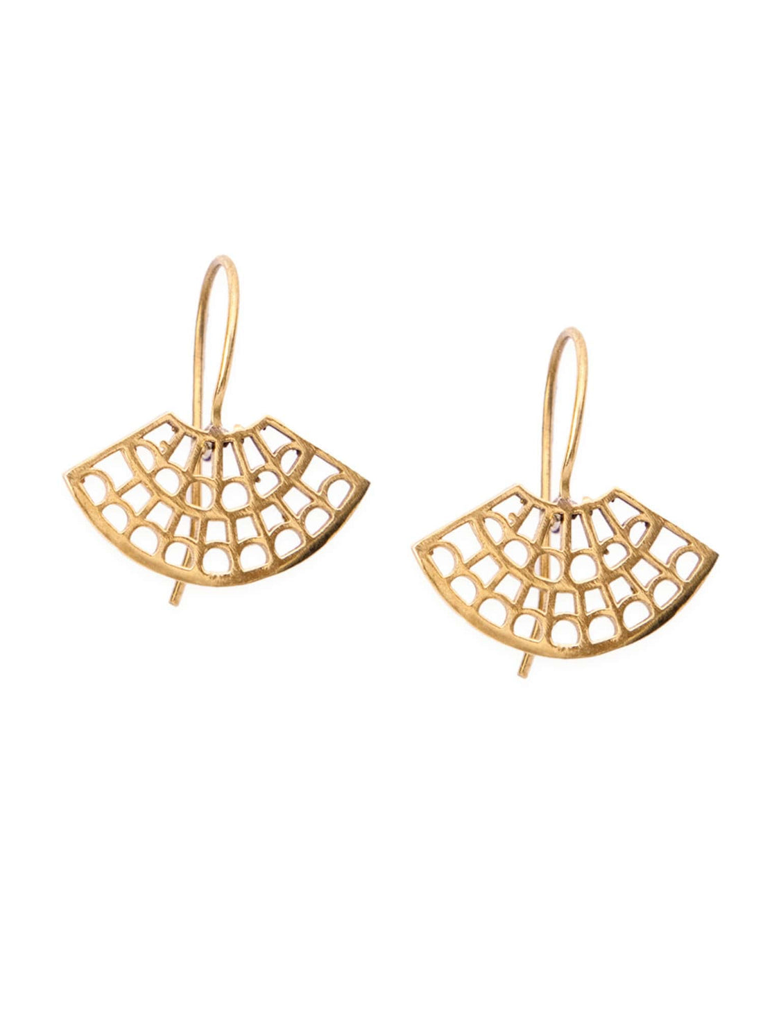 Work Wear Drops and Danglers Earrings - Western Gold-Plated Brass Earrings By Studio One Love