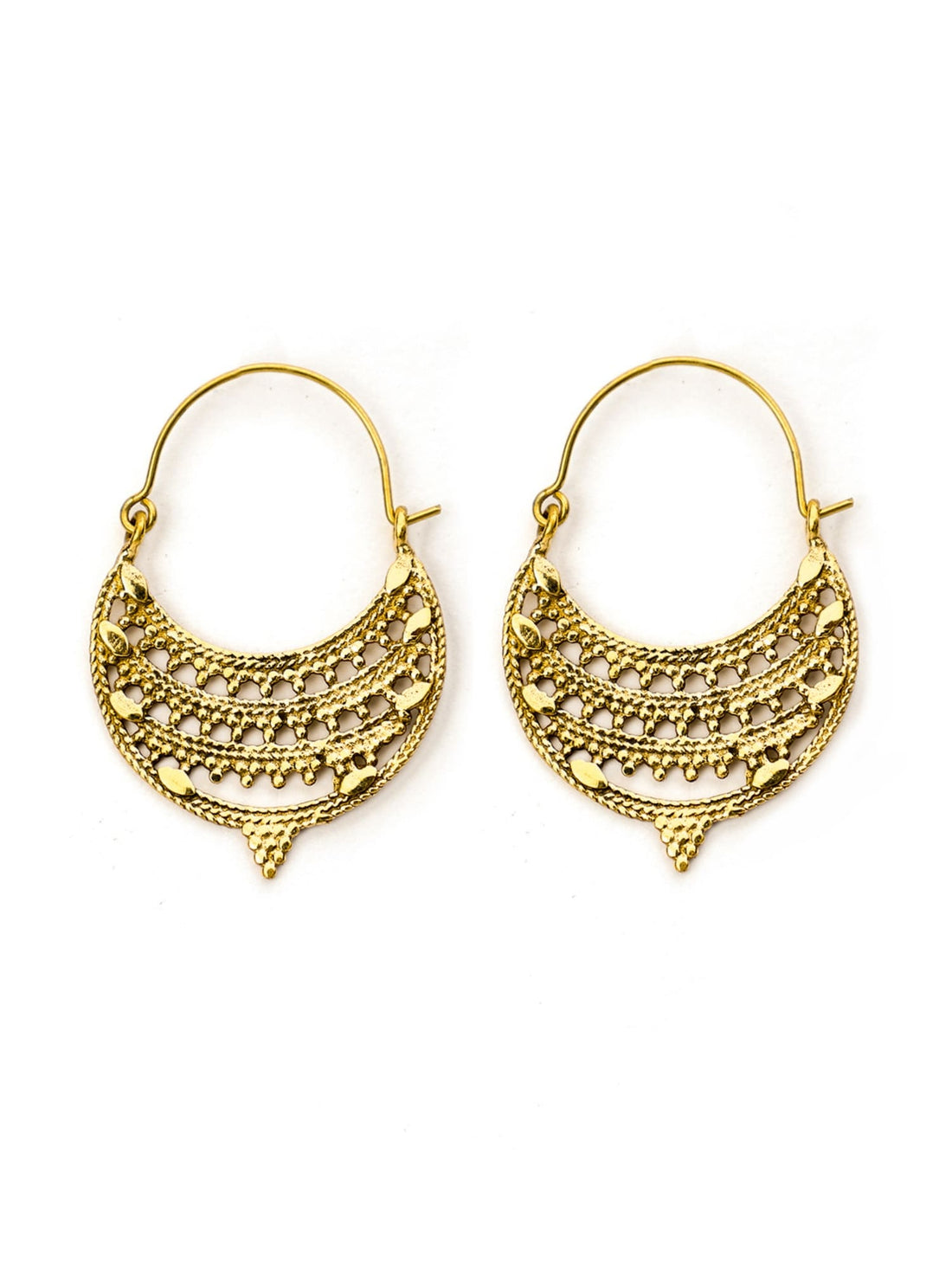 Festive Wear Chandbaalis Earrings - Traditional Gold-Plated Brass Earrings By Studio One Love