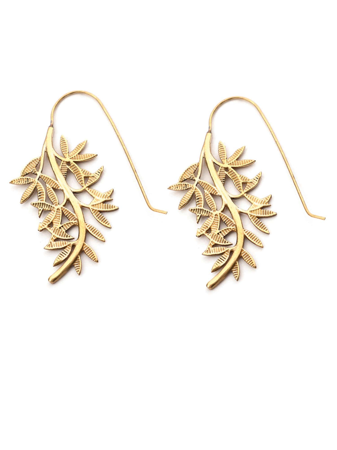 Party Wear Drops & Danglers Earrings - Western Gold-Plated Brass Earrings By Studio One Love