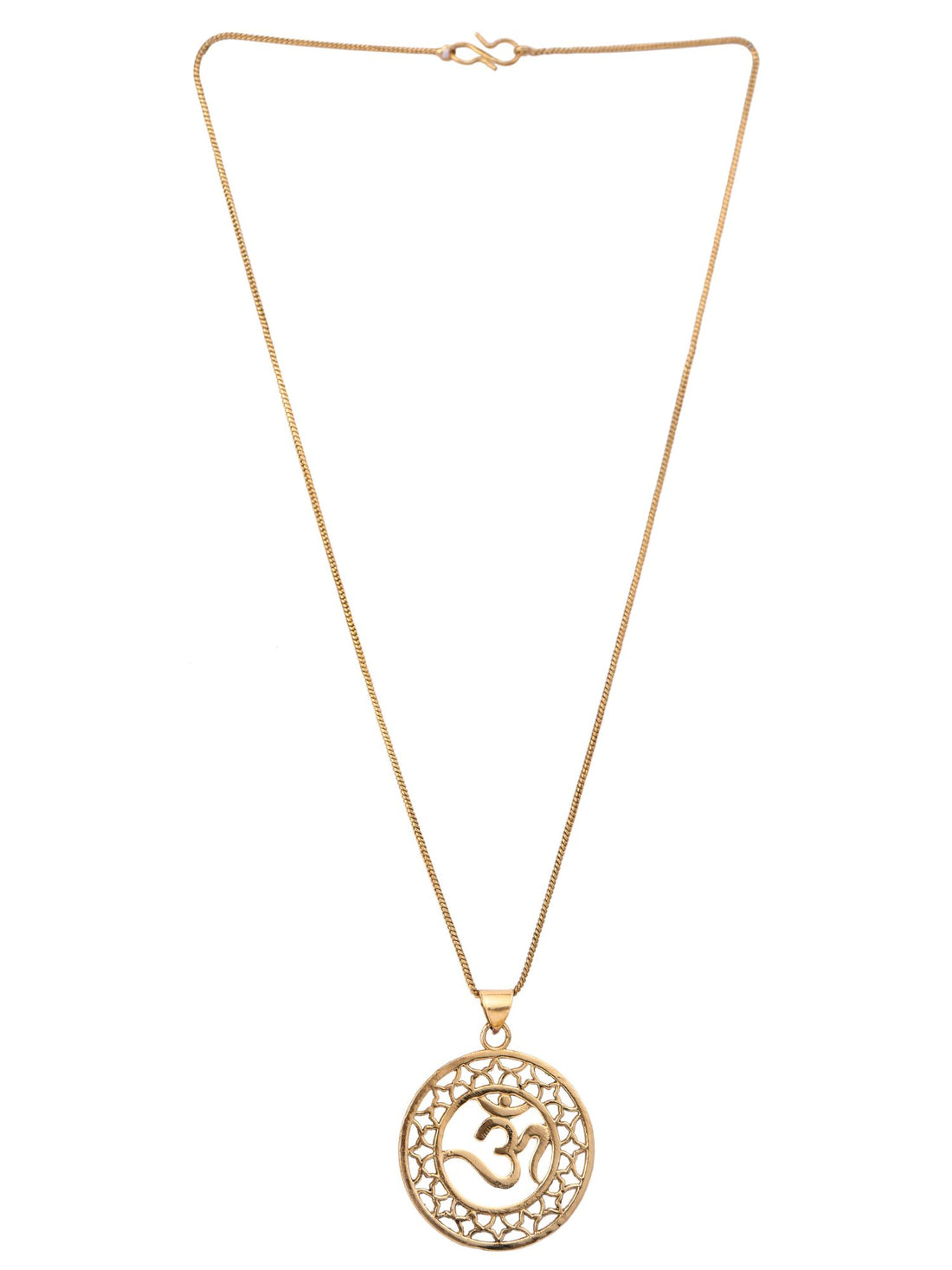 Gold-Plated Brass Pendant With Chain By Studio One Love