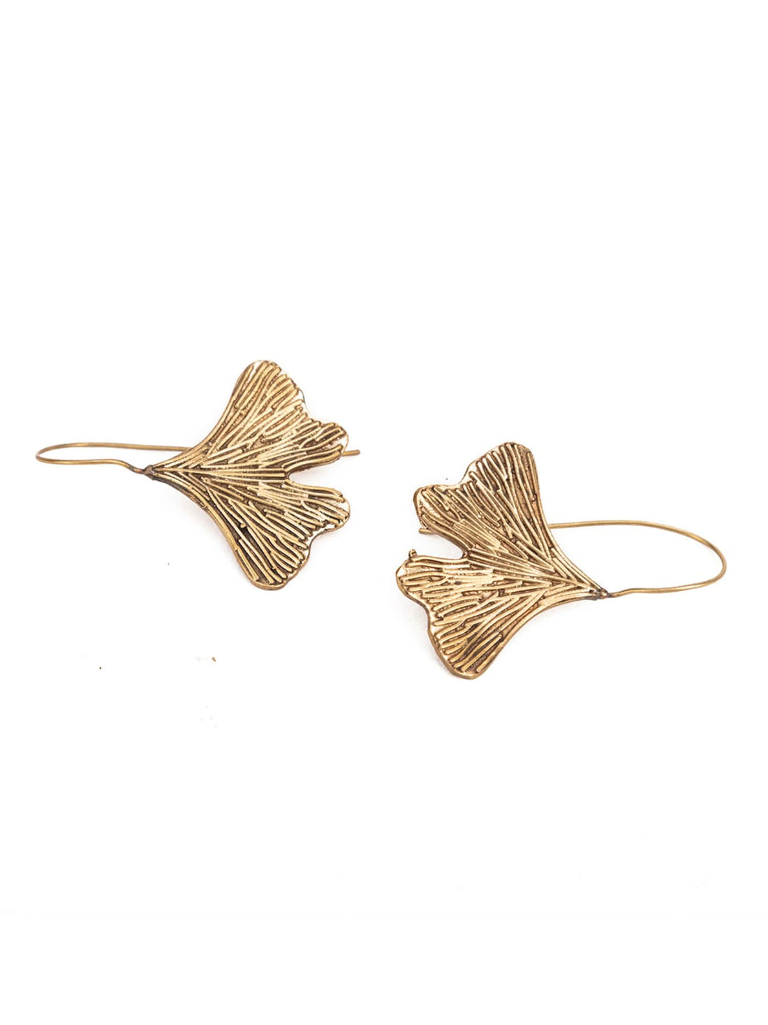 Work Wear Drops & Danglers Earrings - Serene Butterfly Gold and Silver-Plated Brass Earrings By Studio One Love