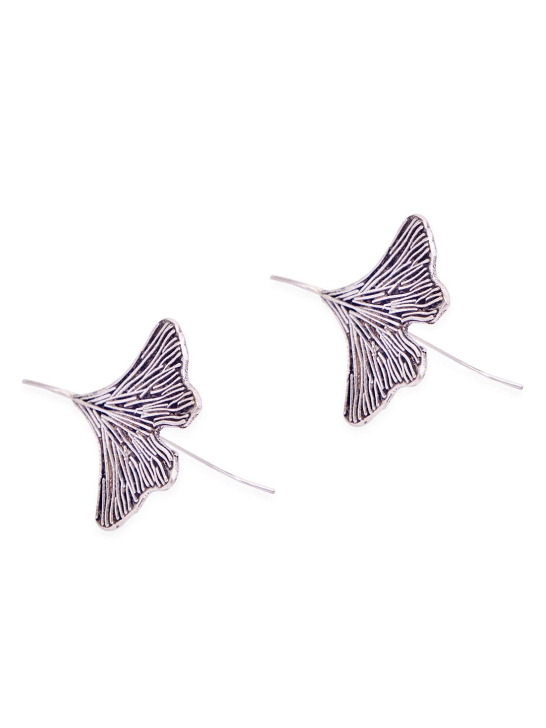 Work Wear Drops & Danglers Earrings - Serene Butterfly Gold and Silver-Plated Brass Earrings By Studio One Love