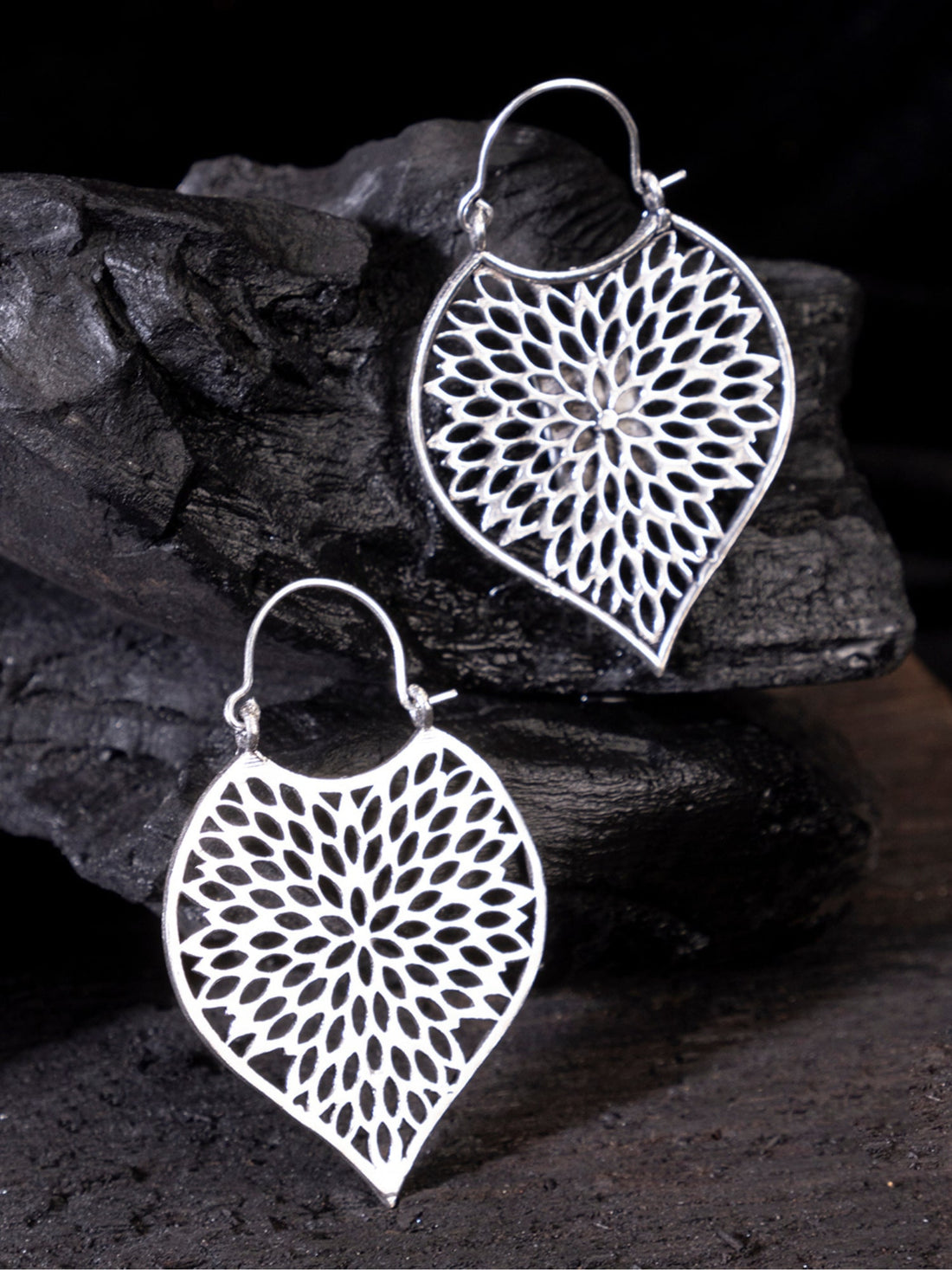 Daily Wear Hoops Earrings - Artisan Accents Silver-Plated Brass Earrings By Studio One Love