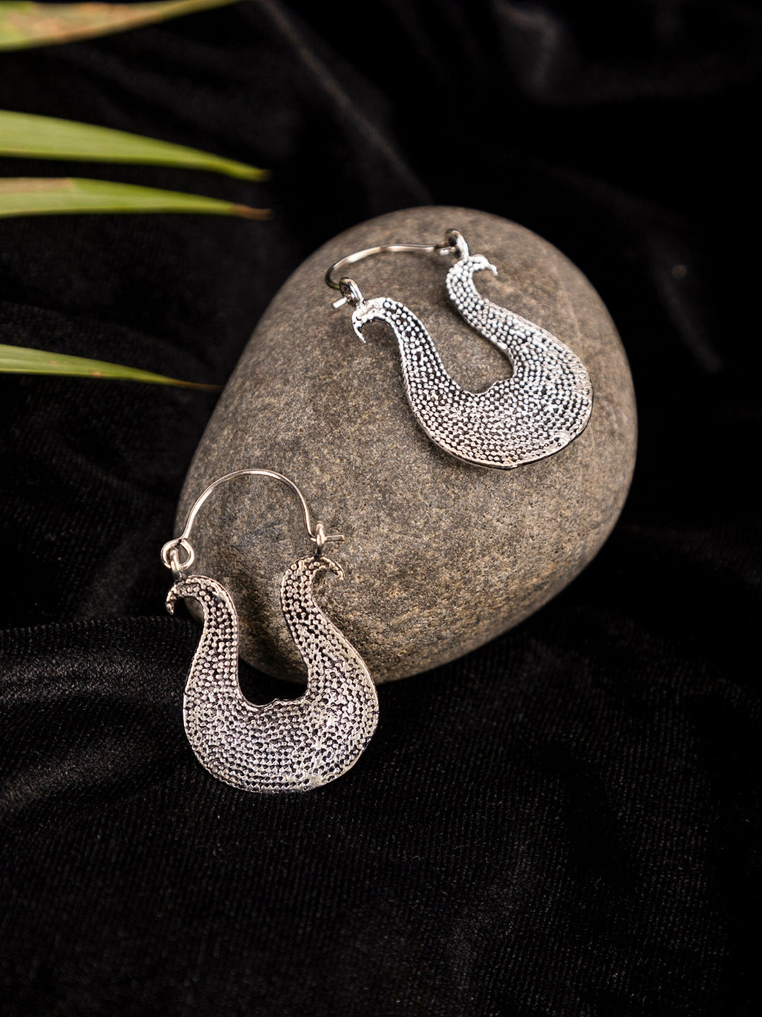 Daily Wear Hoops Earrings - Global Glamour Silver-Plated Brass Earrings By Studio One Love