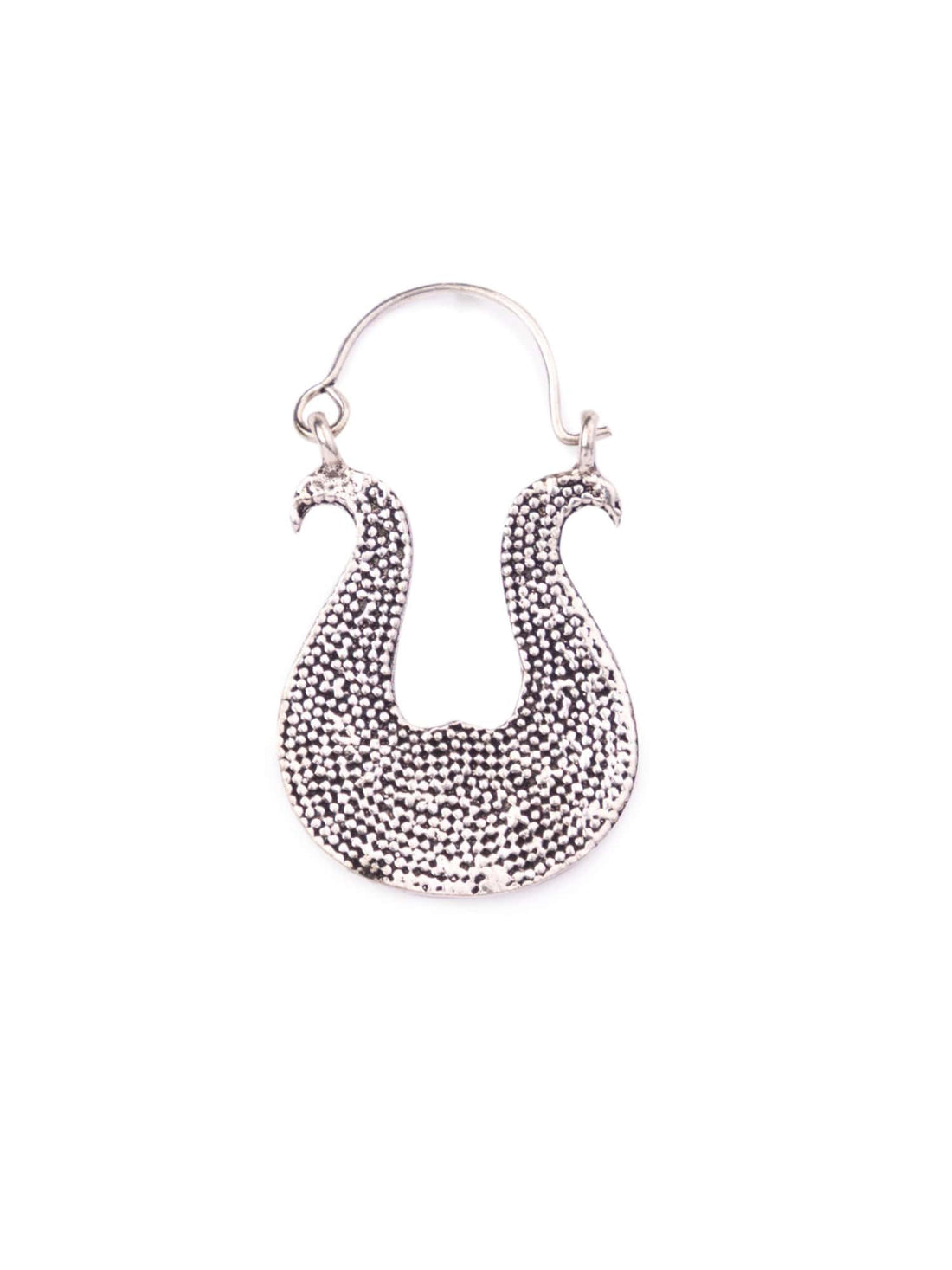 Daily Wear Hoops Earrings - Global Glamour Silver-Plated Brass Earrings By Studio One Love