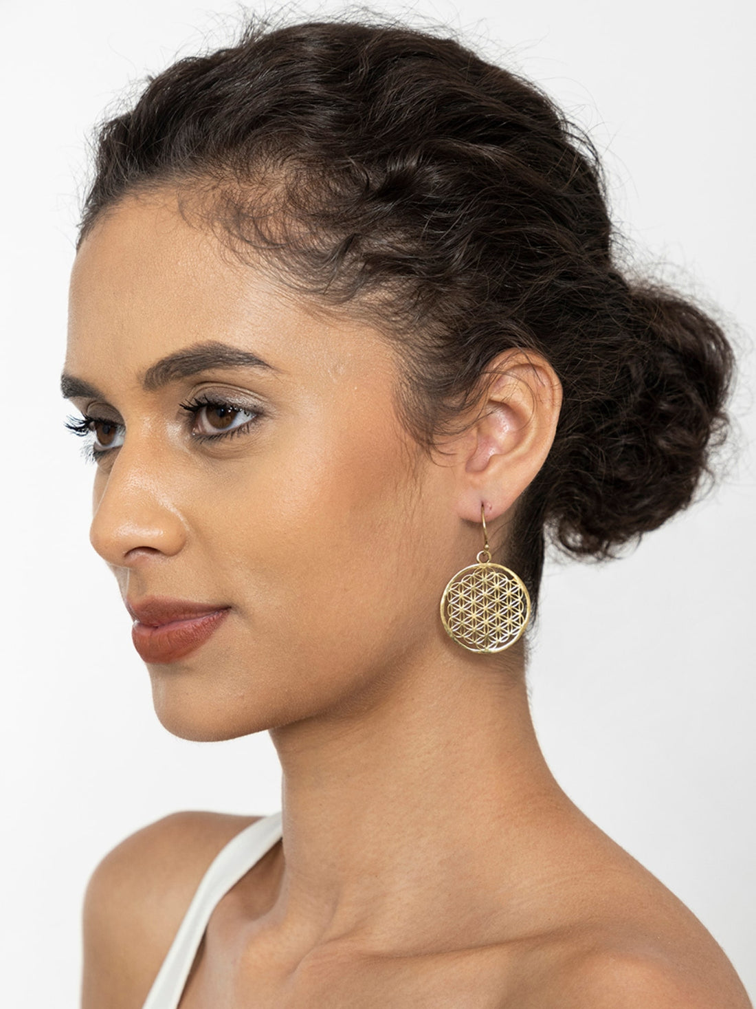 Daily Wear Drops & Danglers Earrings - Tribal Temptation Gold and Silver-Plated Brass Earrings By Studio One Love