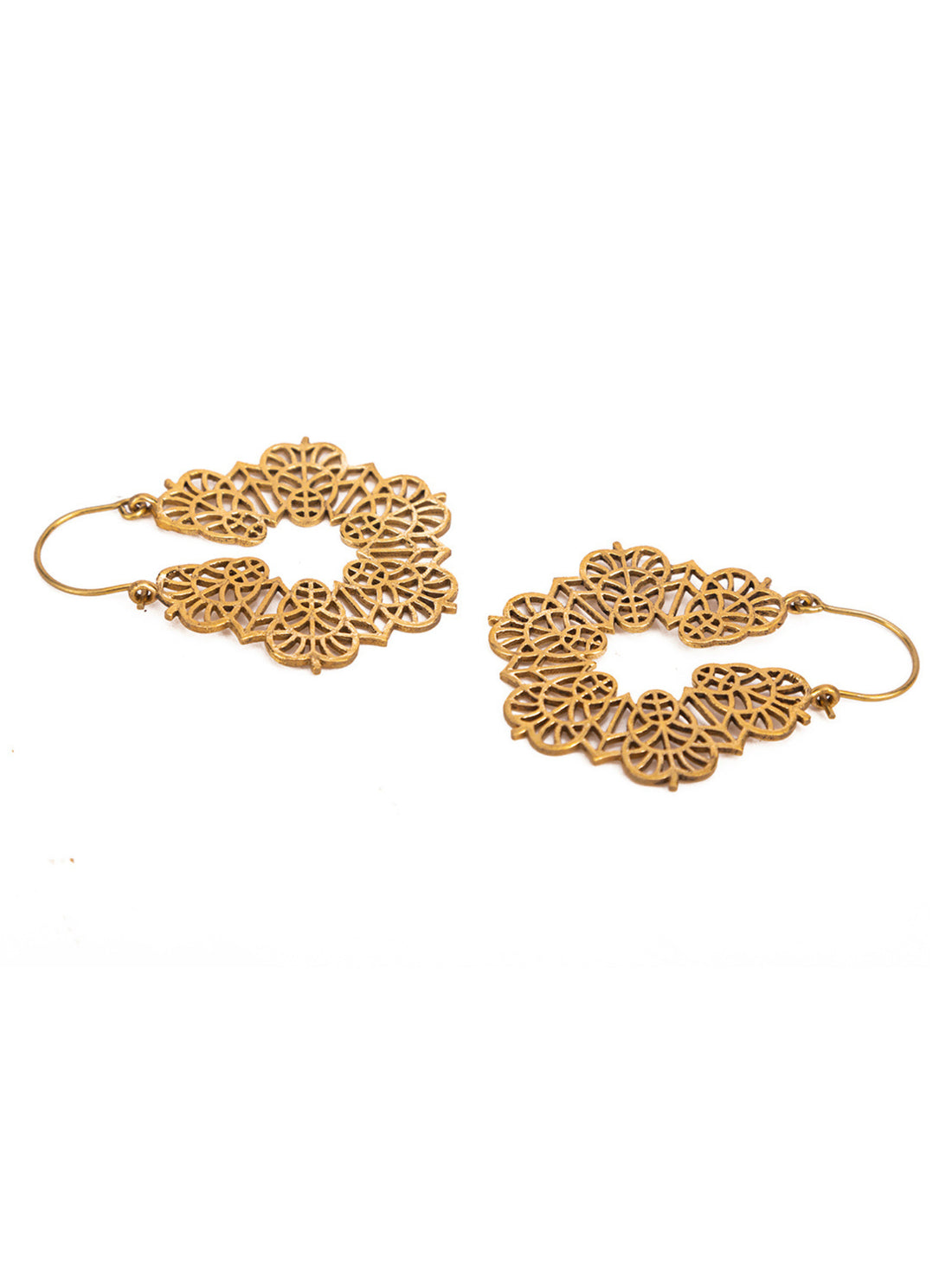 Daily Wear Hoops Earrings - Traditional Gold and Silver-Plated Brass Earrings By Studio One Love