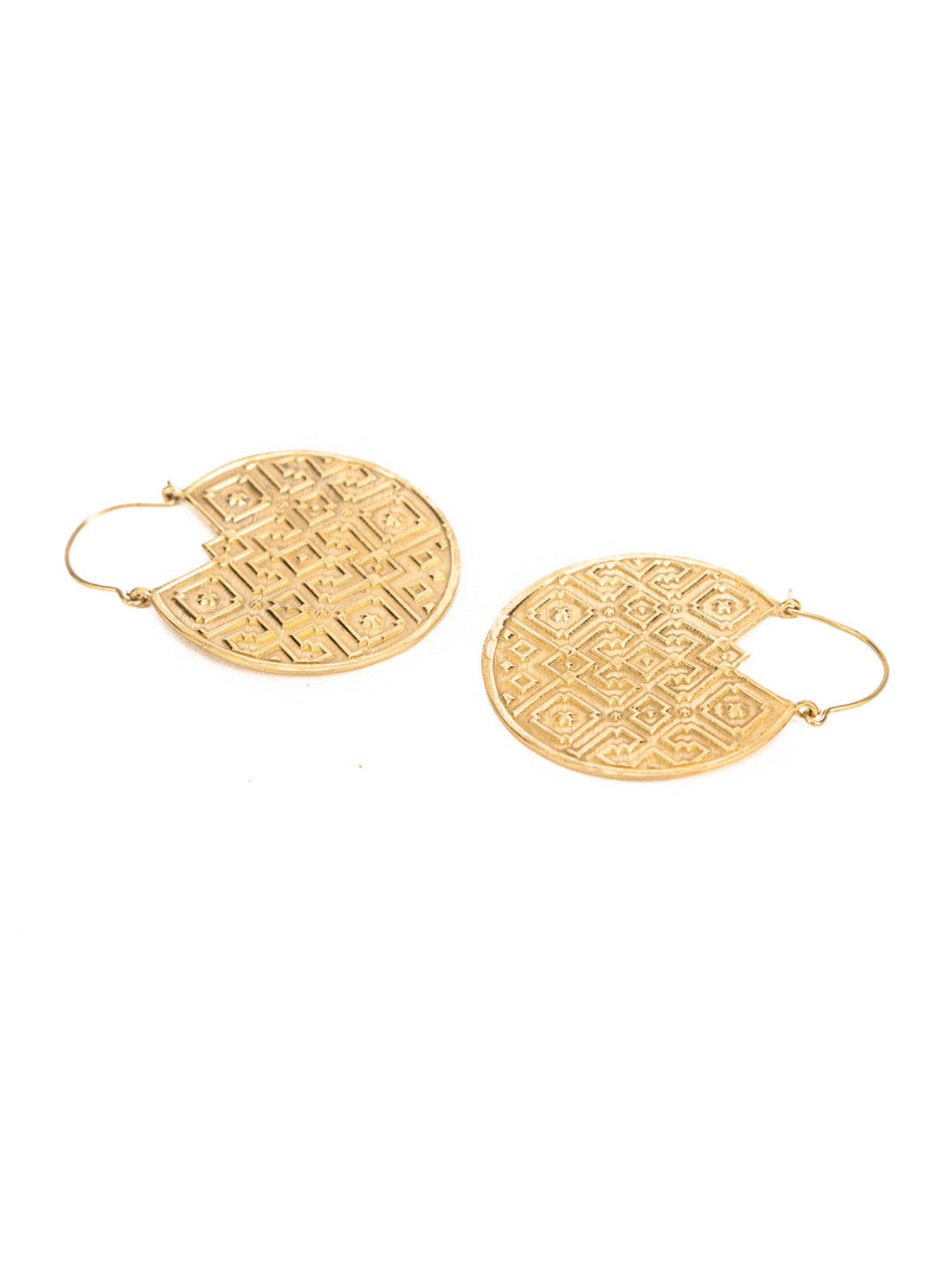 Festive Wear Hoops Earrings - Western Gold and Silver-Plated Brass Earrings By Studio One Love