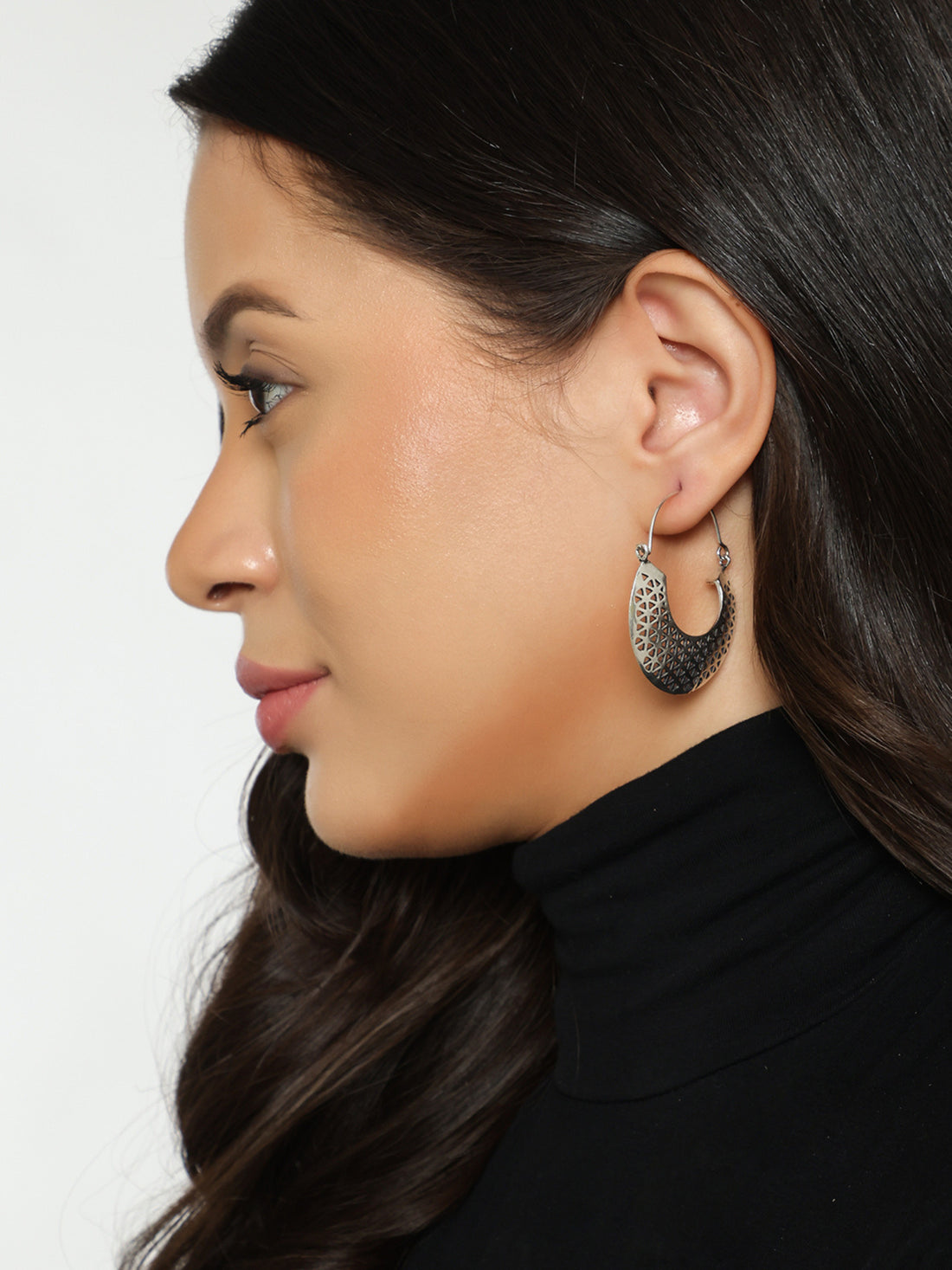 Festive Wear Hoops Earrings - Traditional Gold and Silver-Plated Brass Earrings By Studio One Love