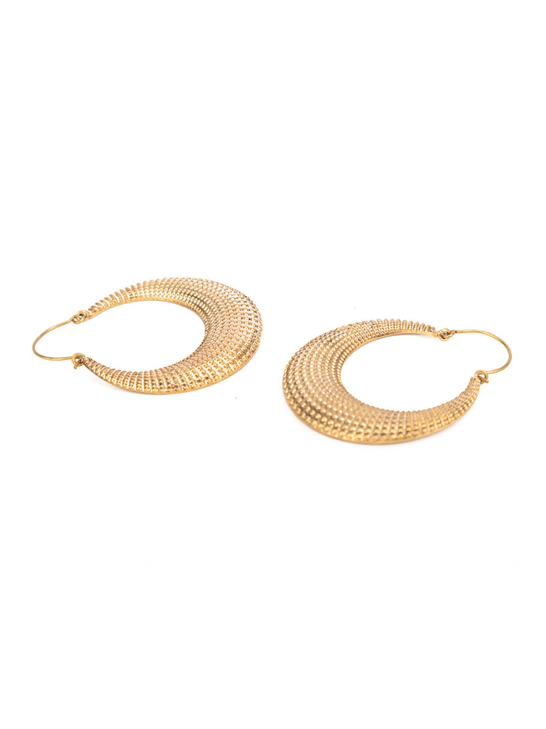 Festive Wear Hoops Earrings - Traditional Gold-Plated Brass Earrings By Studio One Love