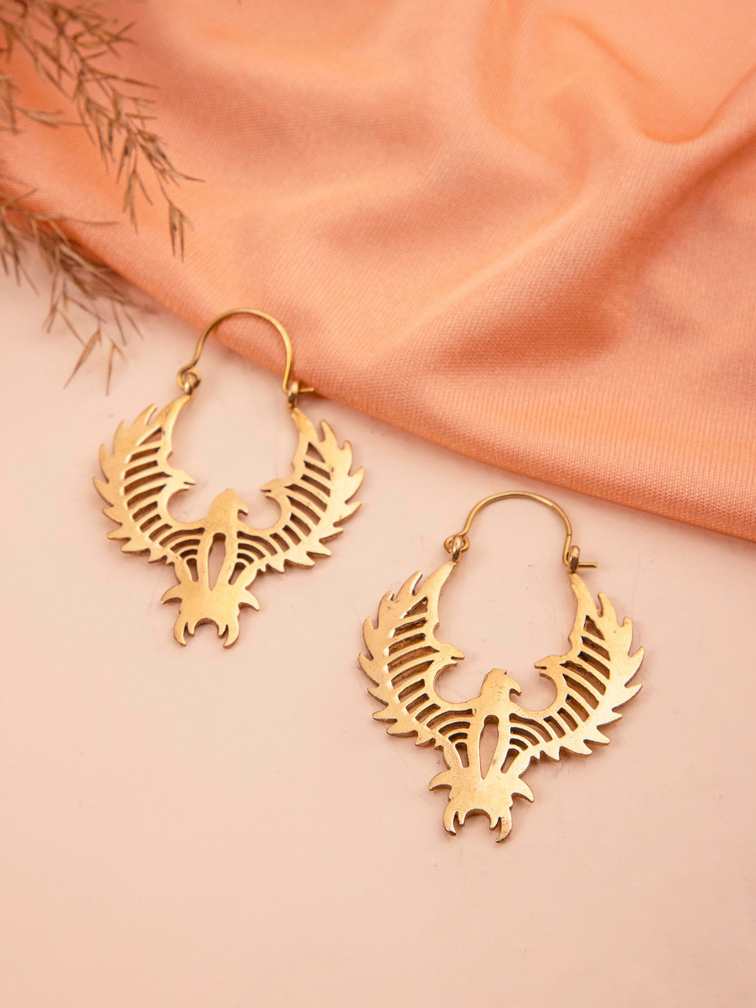 Party Wear Hoops Earrings - Western Gold and Silver-Plated Brass Earrings By Studio One Love