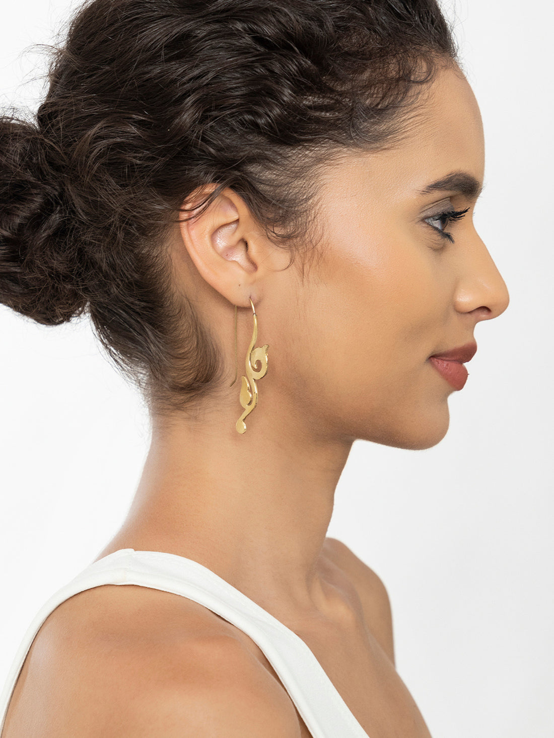 Work Wear Drops & Danglers Earrings - Traditional Gold and Silver-Plated Brass Earrings By Studio One Love