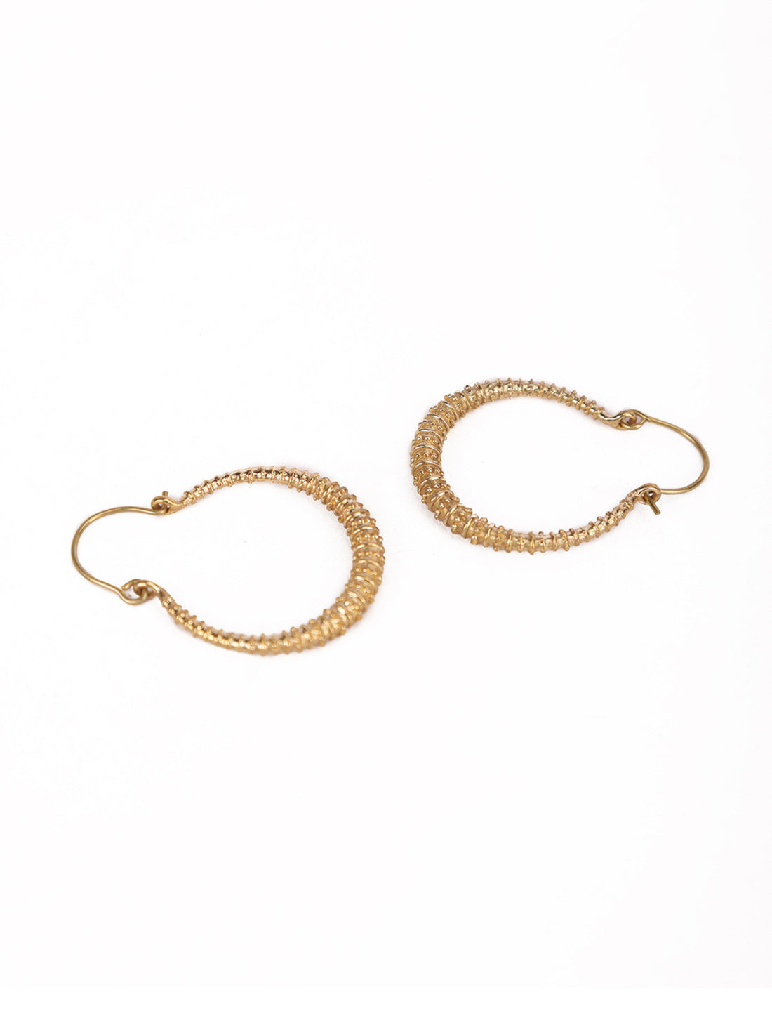 Festive Wear Hoops Earrings - Traditional Gold-Plated Brass Earrings By Studio One Love