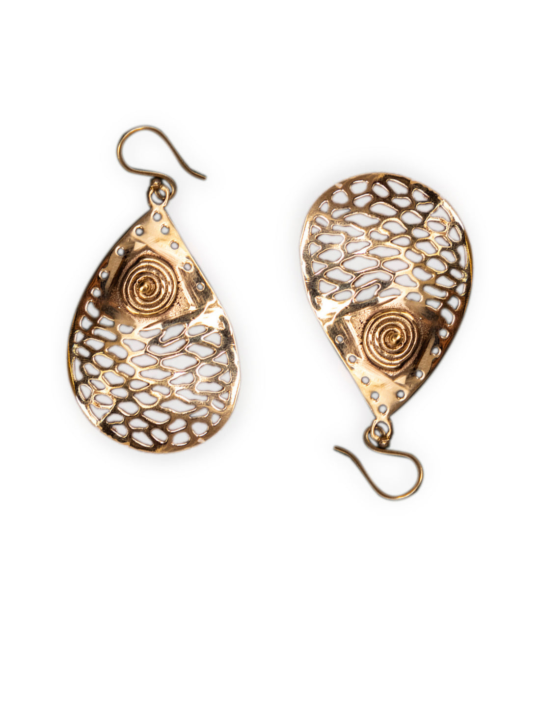 Festive Wear Drops & Danglers Earrings - Traditional Gold-Plated Brass Earrings By Studio One Love