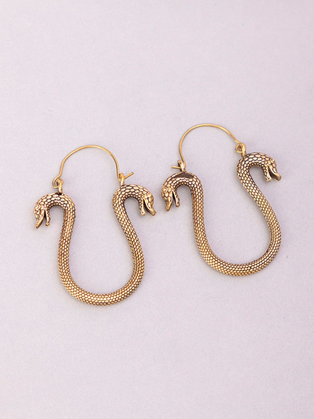 Party Wear Hoops Earrings - Western Gold-Plated Brass Earrings By Studio One Love