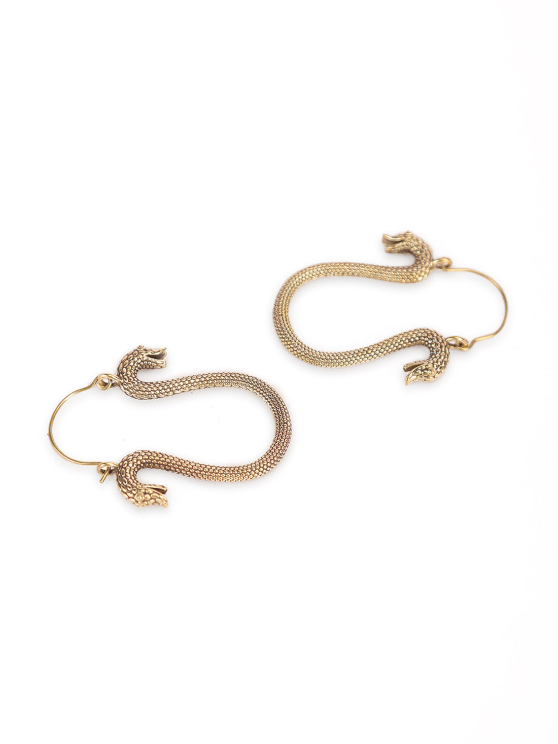 Party Wear Hoops Earrings - Western Gold-Plated Brass Earrings By Studio One Love