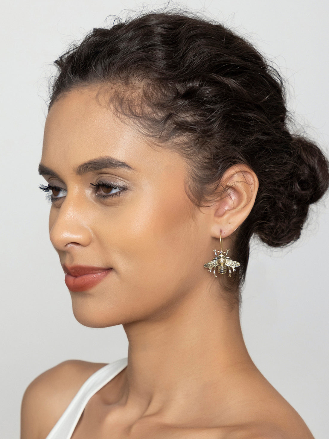 Party Wear Drops & Danglers Earrings - Western Gold-Plated Brass Earrings By Studio One Love