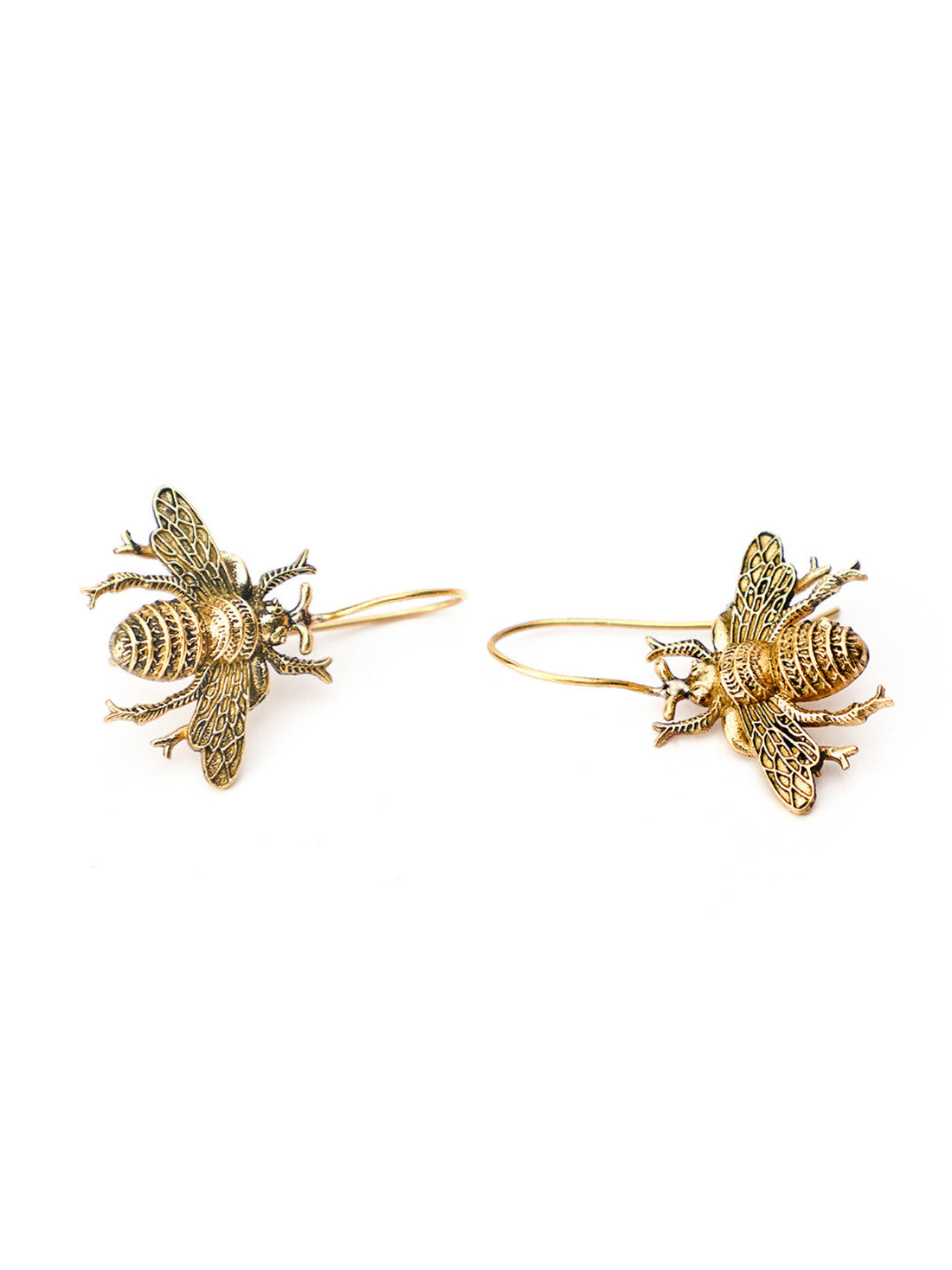 Party Wear Drops & Danglers Earrings - Western Gold-Plated Brass Earrings By Studio One Love