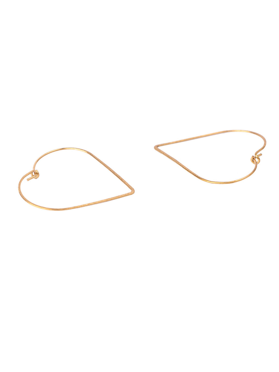 Daily Wear Hoops Earrings - Minimalist Chic Gold and Silver-Plated Brass Earrings By Studio One Love